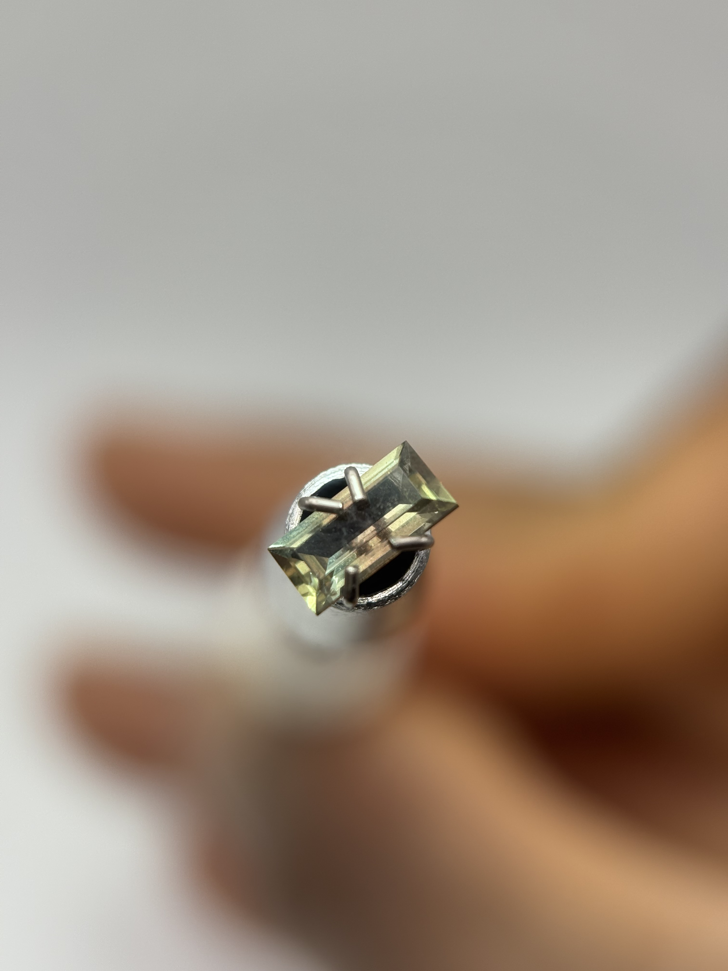 Bi Colour Baguette Cut Sapphire