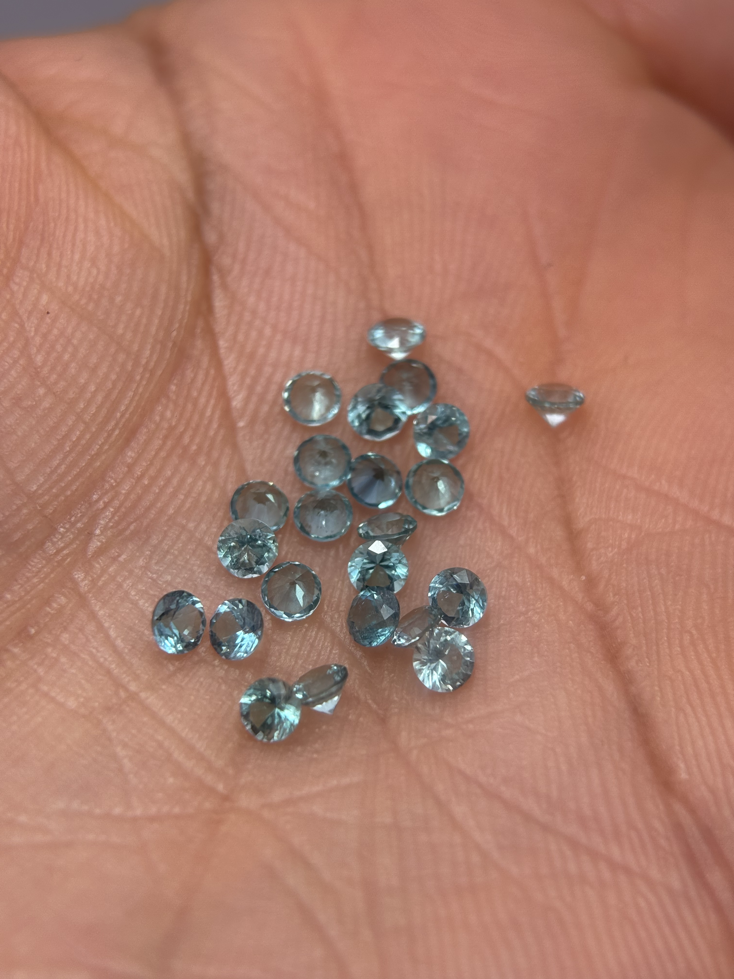 Brilliant Round Blue Tourmaline