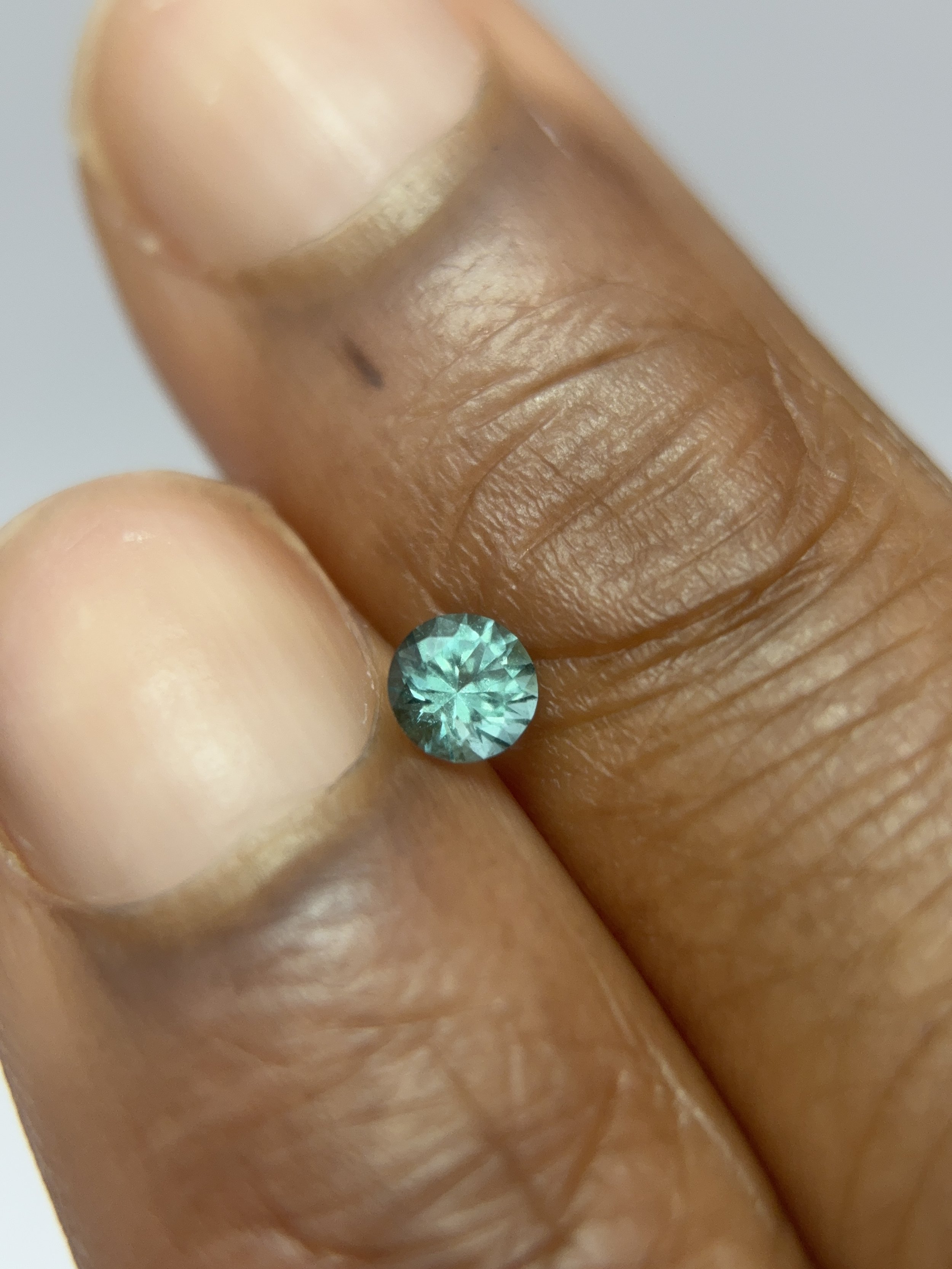 Brilliant Round Blue Spinel