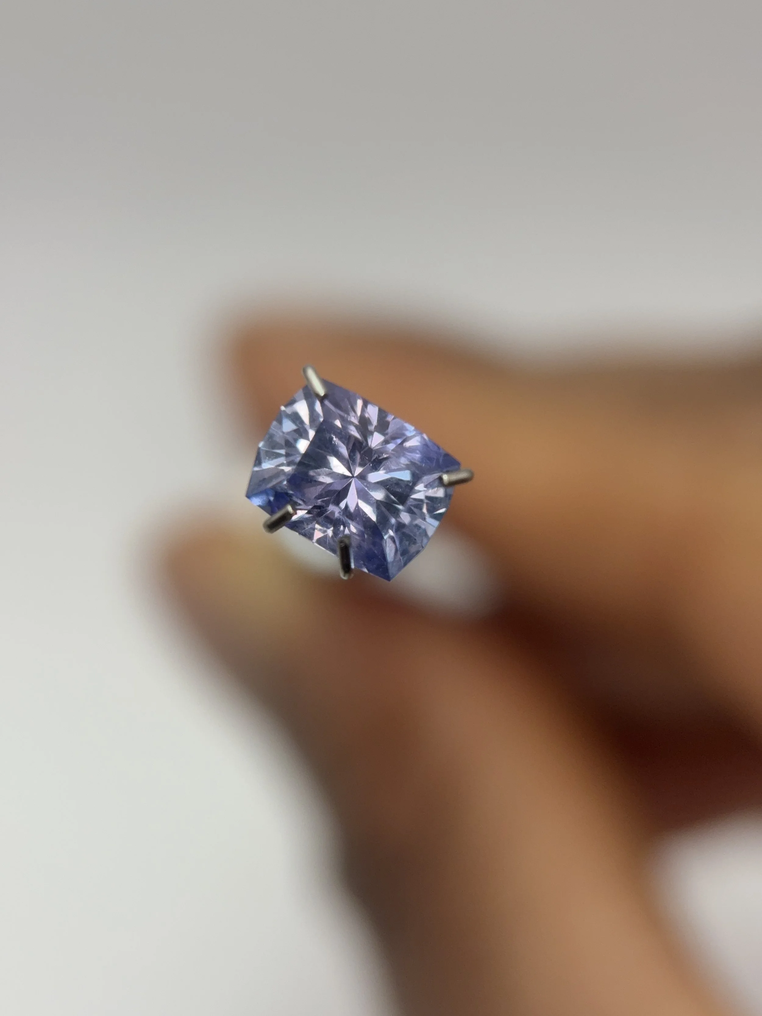 Cushion Square Purple Tanzanite