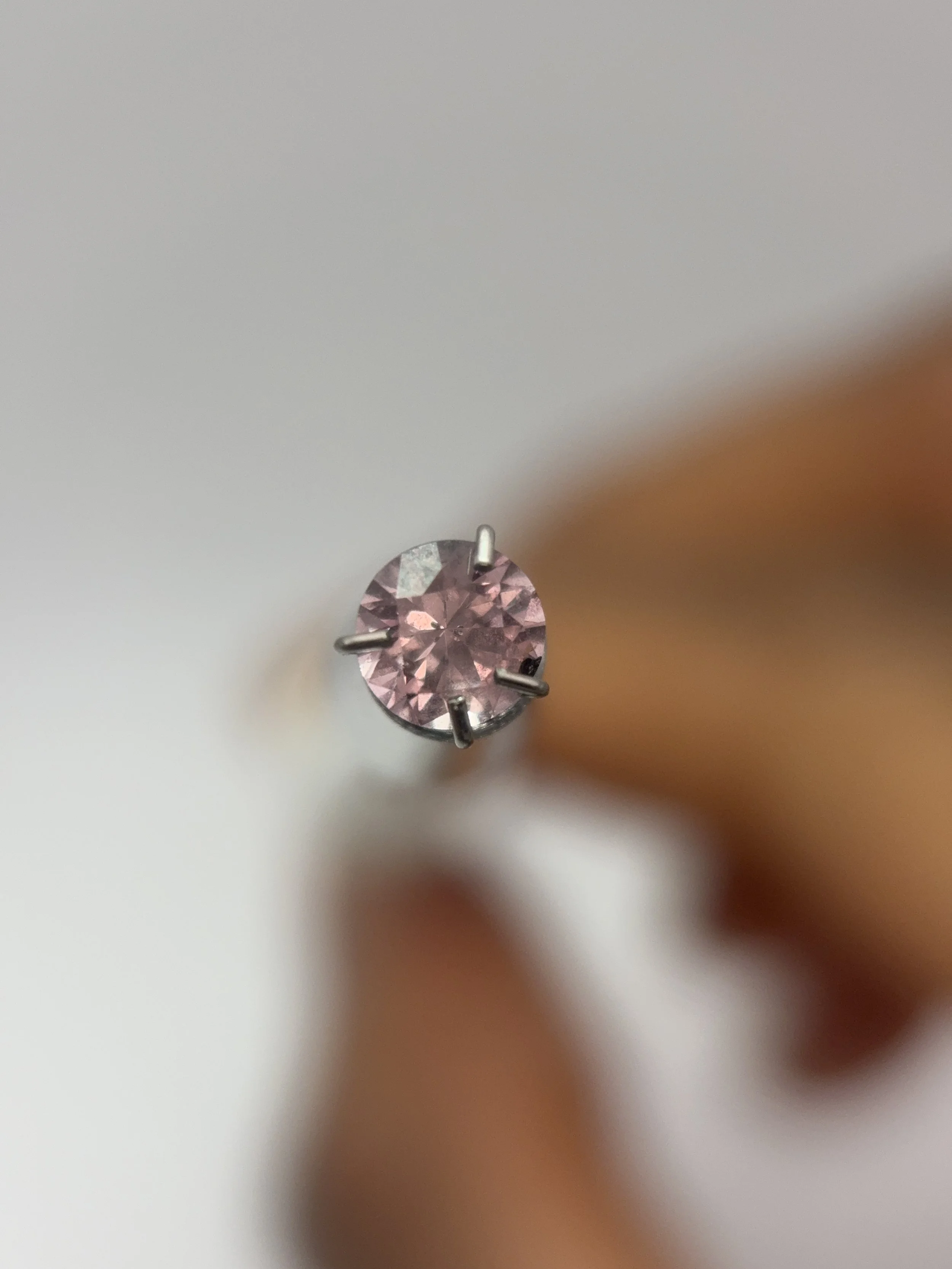 Brilliant Round Tsavorite Peach Garnet