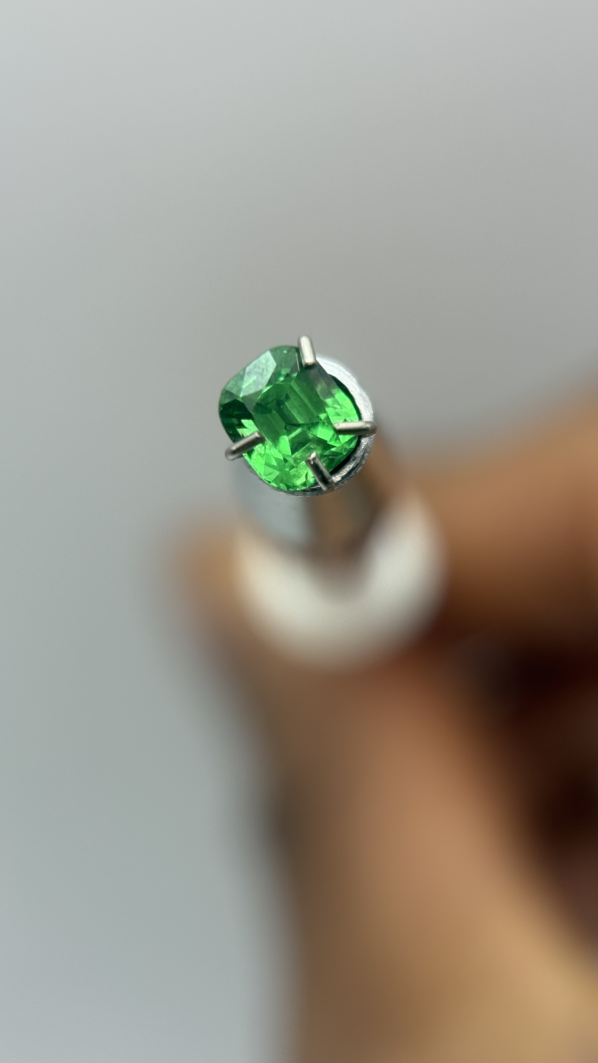 Cushion Square Tsavorite Green Garnet