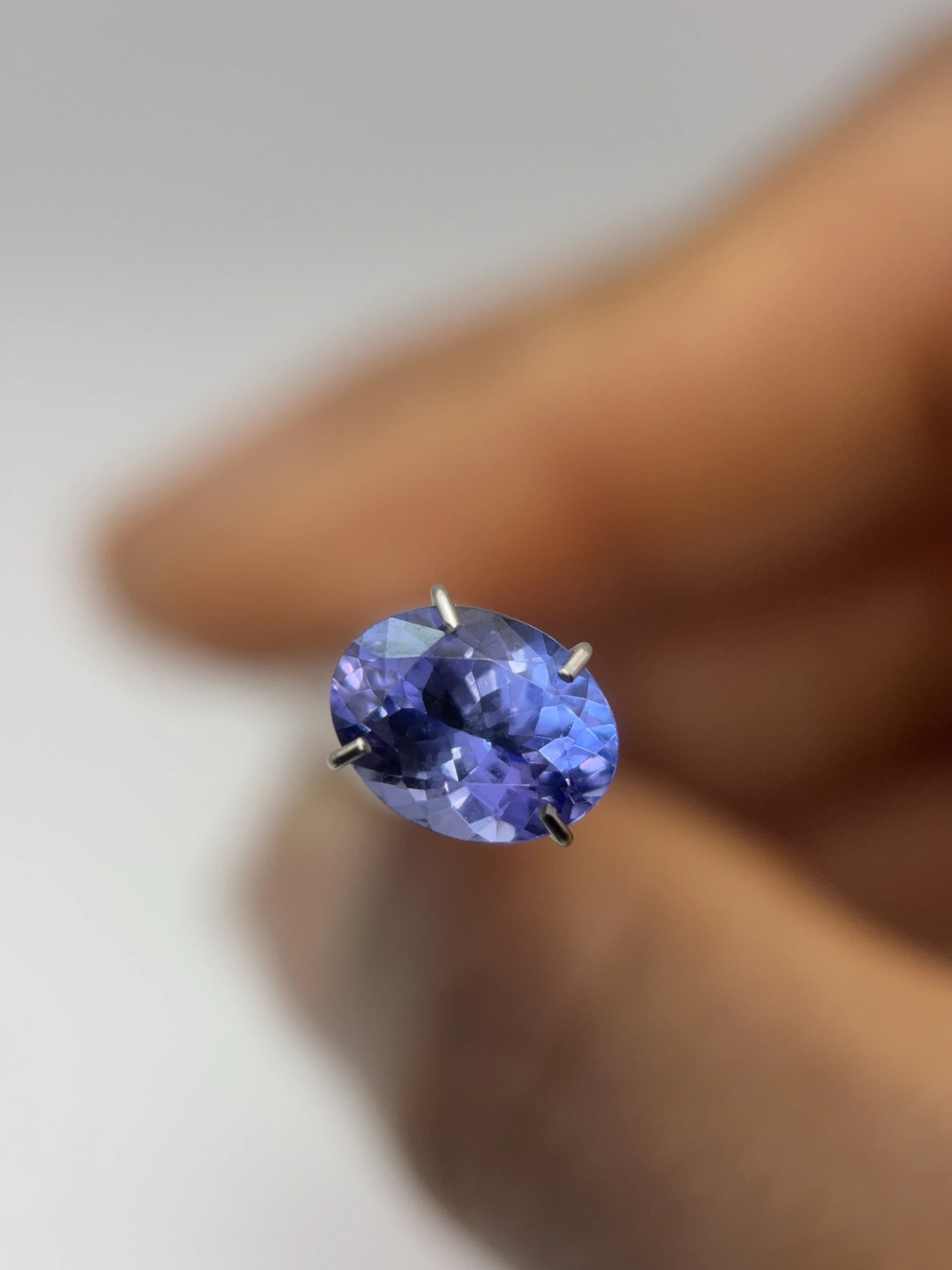 Purple Oval Cut Tanzanite