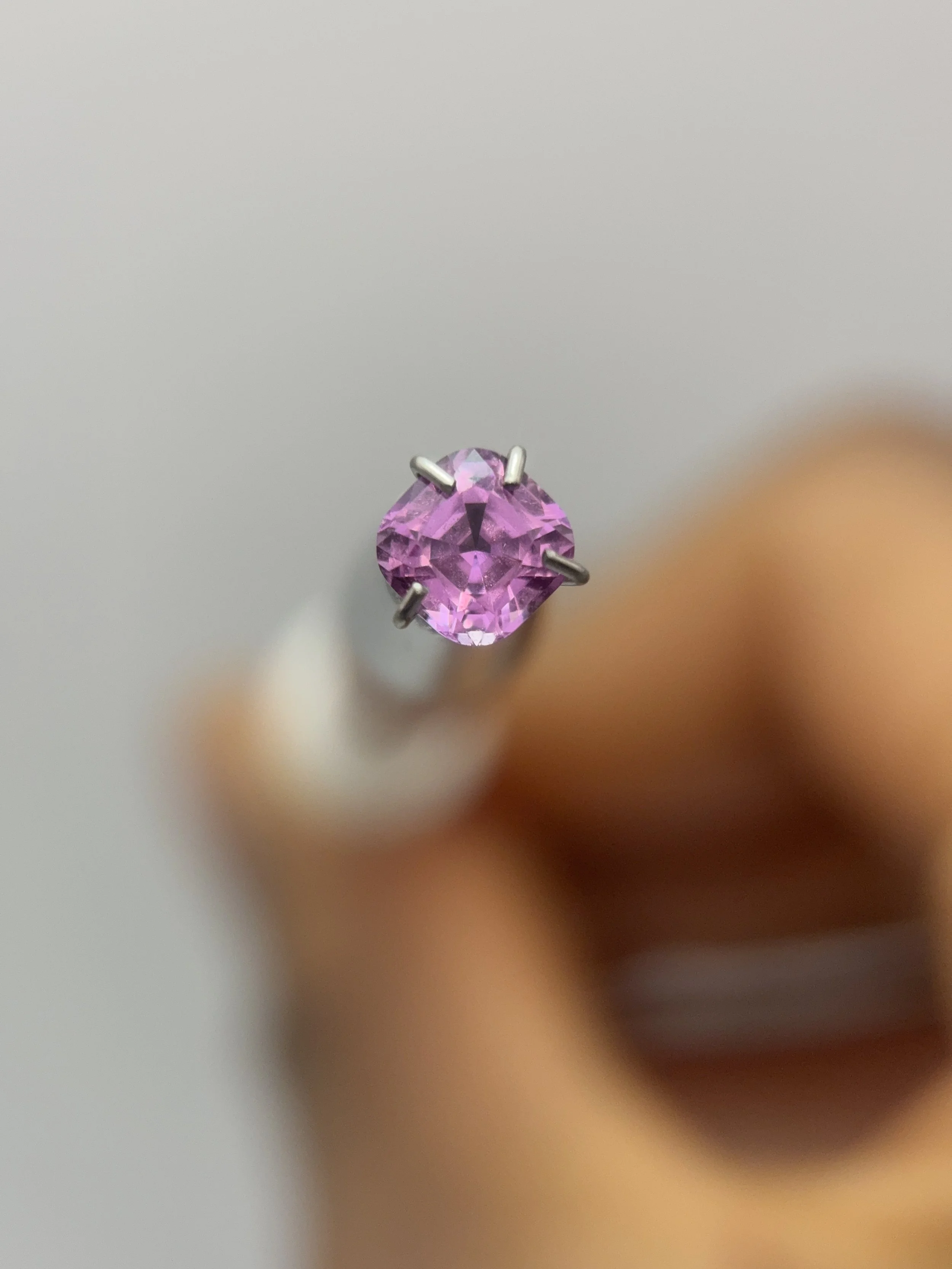 Cushion Square Pink Sapphire