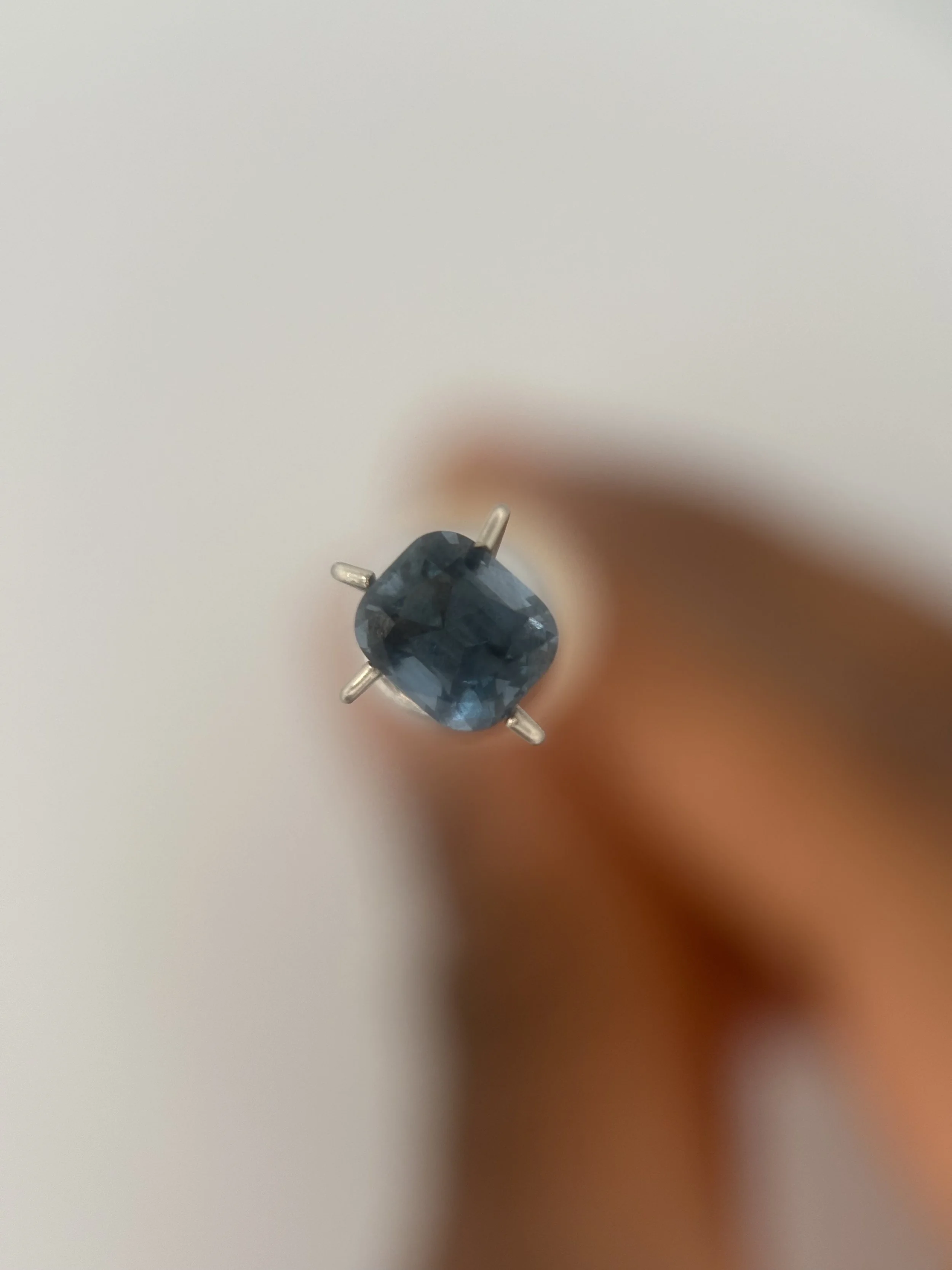 0.69 cts Cushion Cut Blue Spinel