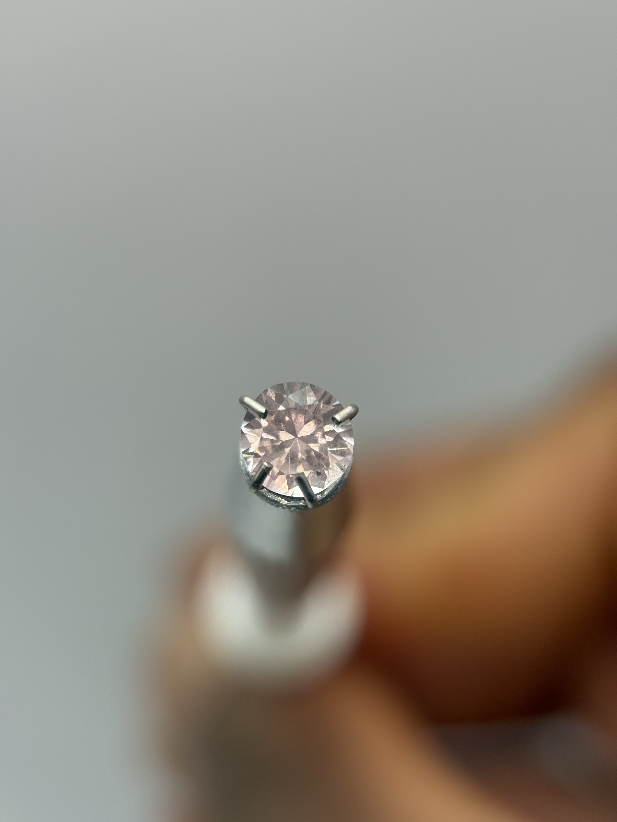 Brilliant Round Tsavorite Peach Garnet