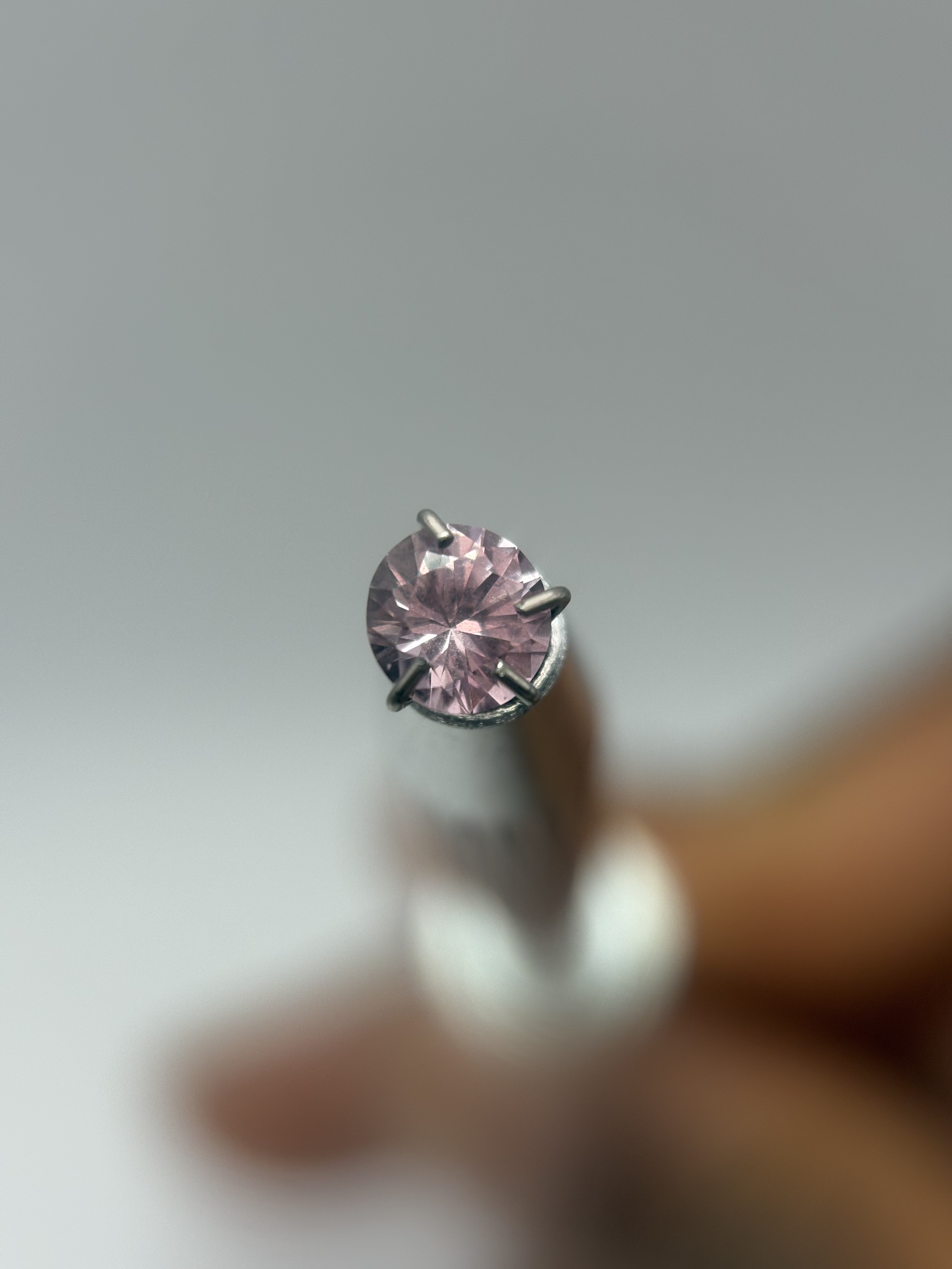 Brilliant Round Tsavorite Peach Garnet