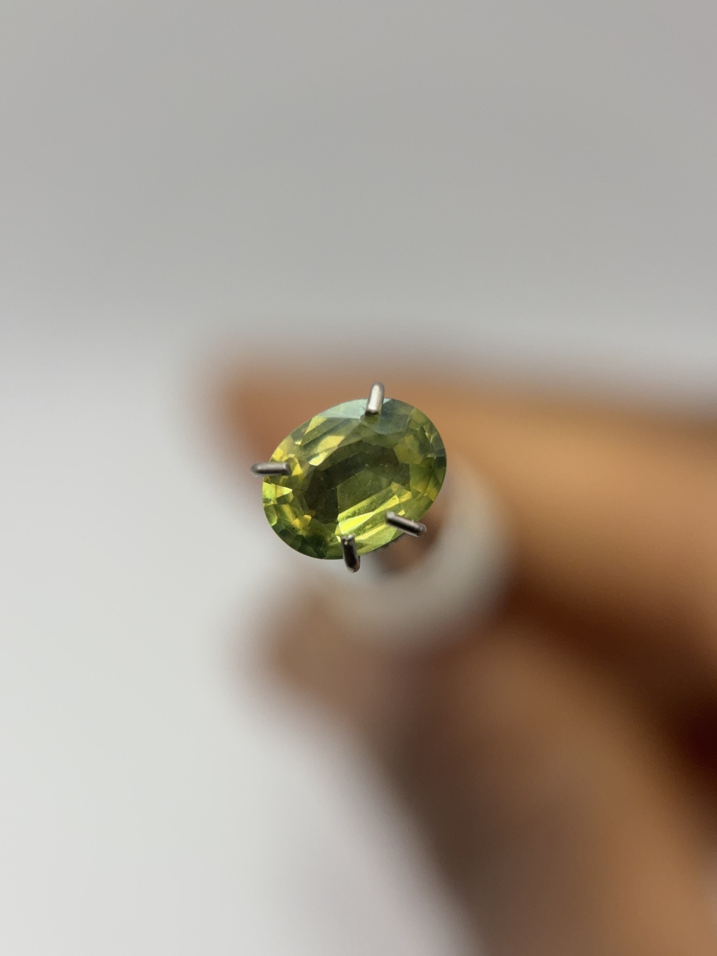 Yellow Oval Cut Sapphire