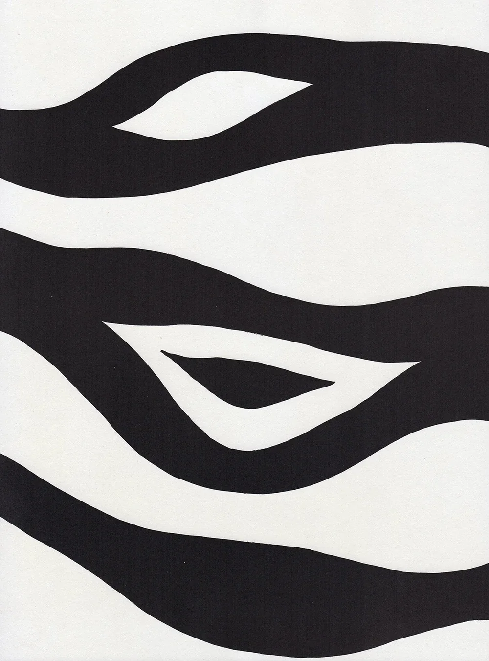 Black ink wave forms