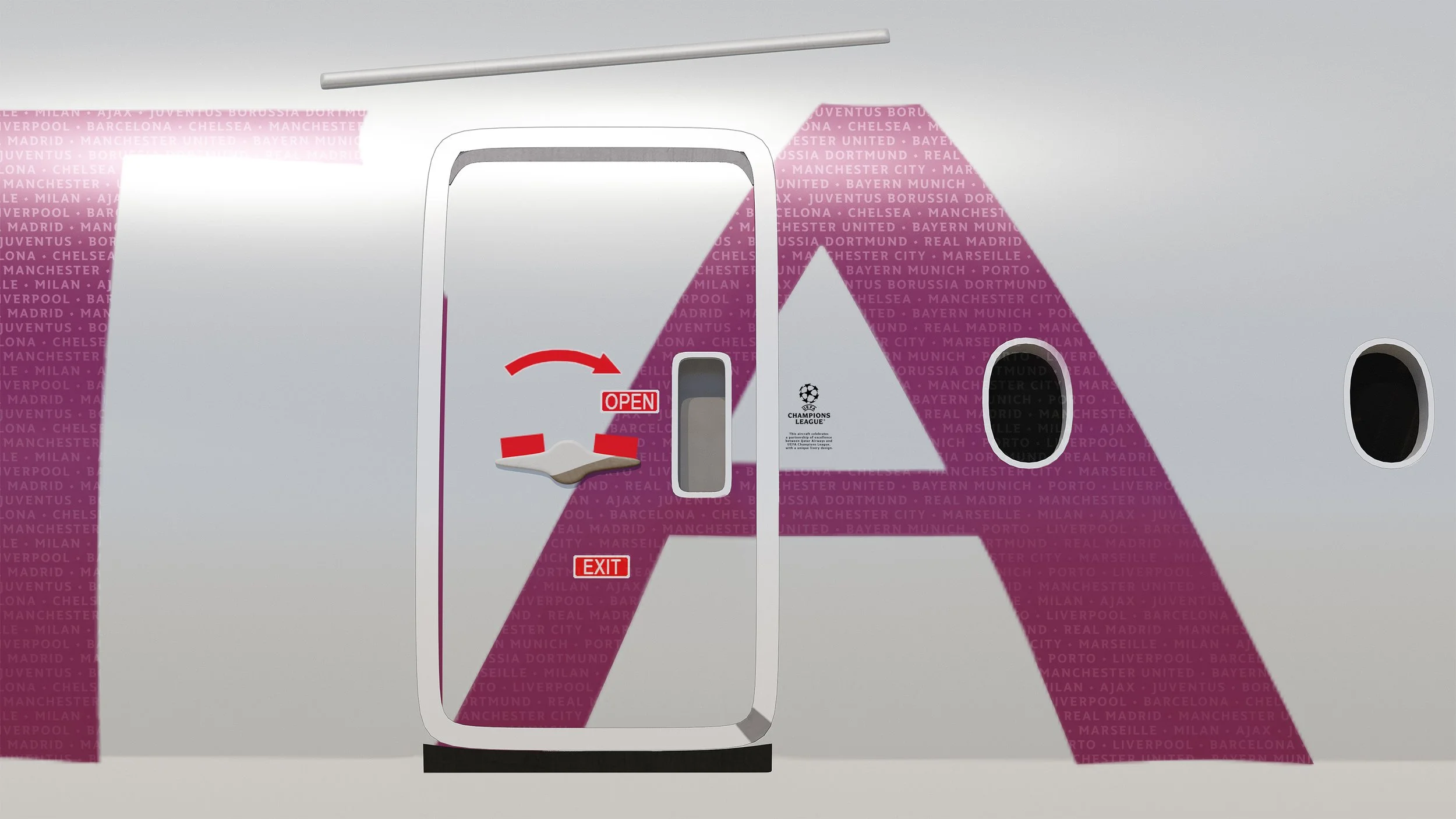 Names of all the previous winners are added with a subtle paint effect