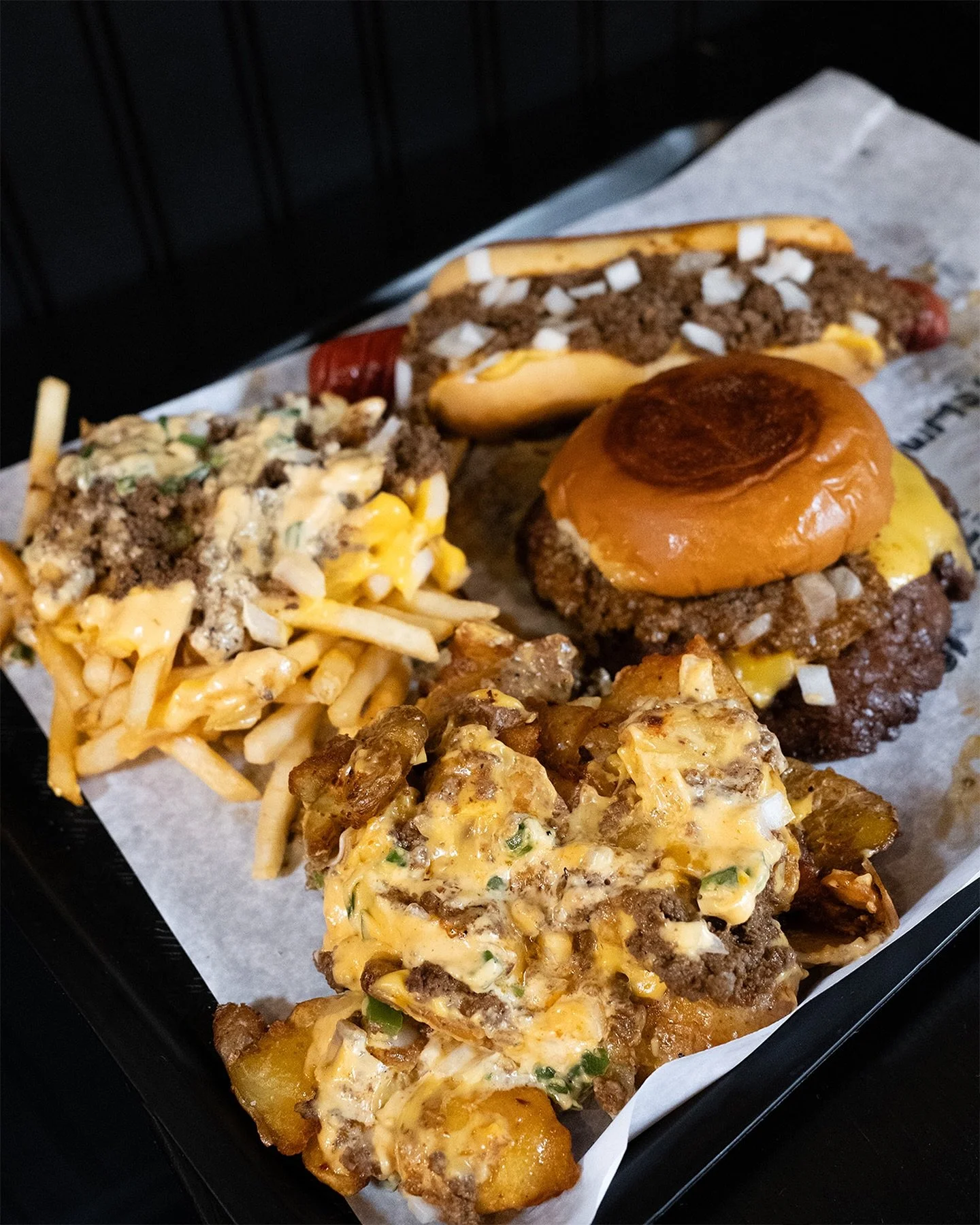 Netflix and Chili? 😏🌶️ What show are you binge-watching tonight&mdash; with one (or more) of these?

🌶️ Chili Cheese Smashed Potatoes 🌶️ Chili Cheese Fries 🌶️ Chili Cheeseburger 🌶️ Chili Dog 
Because binge-watching is better with cheese&hellip;
