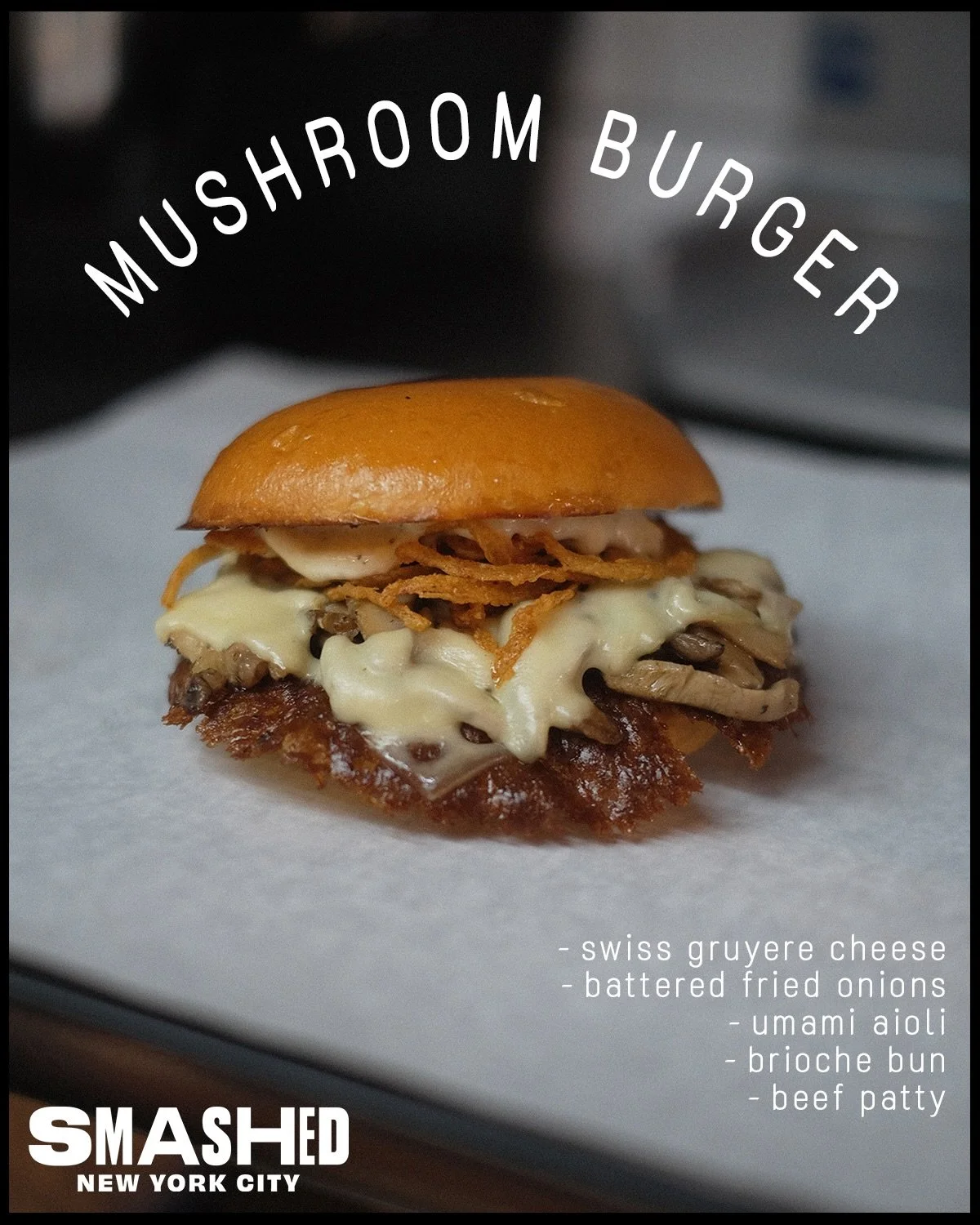 MUSHROOM BURGER

📍516 Hudson St New York, NY 10014 (West Village)
📍94 Third Ave New York, NY 10003 (East Village)
📍55 Water St Brooklyn, NY 11201 (Time-Out Market)