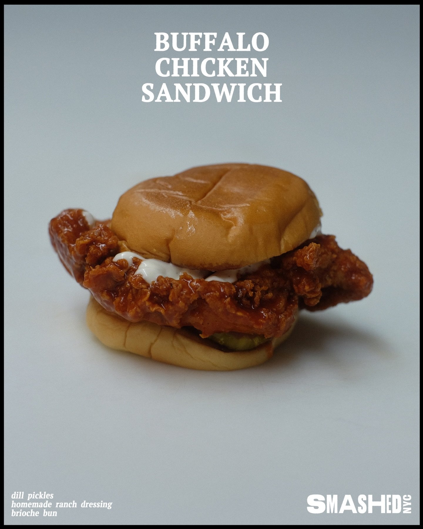 BUFFALO CHICKEN SANDWICH

📍516 Hudson St New York, NY 10014 (West Village)
📍94 Third Ave New York, NY 10003 (East Village)
📍55 Water St Brooklyn, NY 11201 (Dumbo)
📍124 E 14th St, New York, NY 10003 (Union Square)