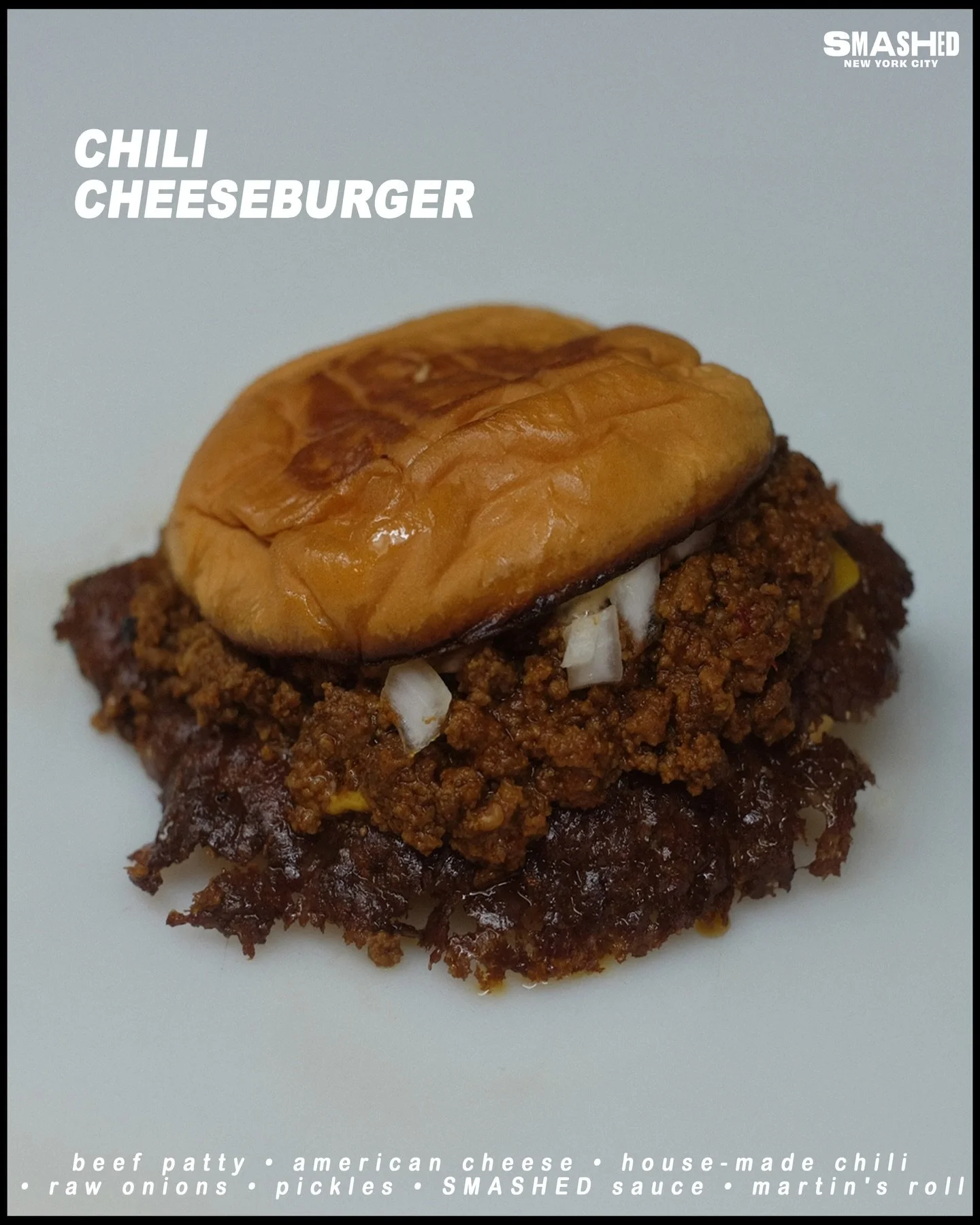 CHILI CHEESEBURGER

📍516 Hudson St New York, NY 10014 (West Village)
📍94 Third Ave New York, NY 10003 (East Village)
📍55 Water St Brooklyn, NY 11201 (Dumbo)
📍124 E 14th St, New York, NY 10003 (Union Square)
