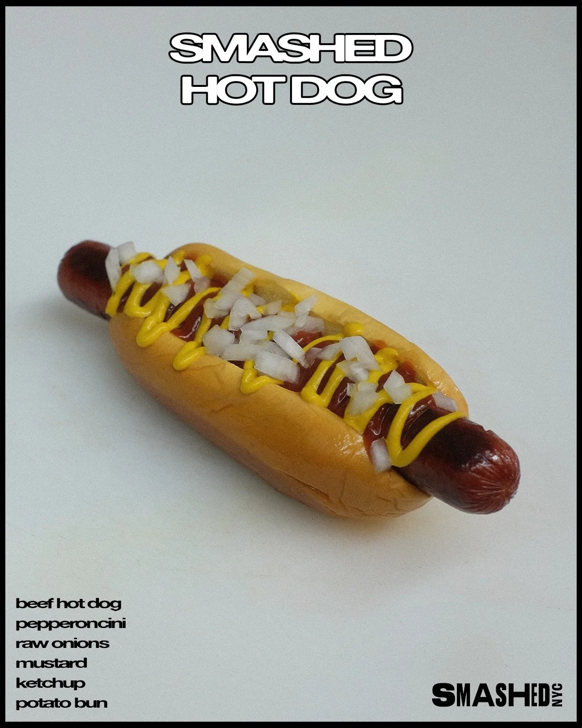 SMASHED HOT DOG &amp; CHILI DOG

📍516 Hudson St New York, NY 10014 (West Village)
📍94 Third Ave New York, NY 10003 (East Village)
📍55 Water St Brooklyn, NY 11201 (Dumbo)
📍124 E 14th St, New York, NY 10003 (Union Square)