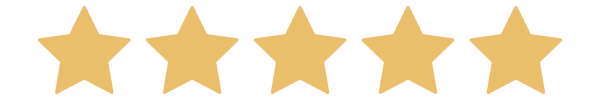 Five gold stars in a row