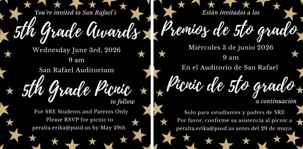 5th Grade Award Ceremony & Picnic