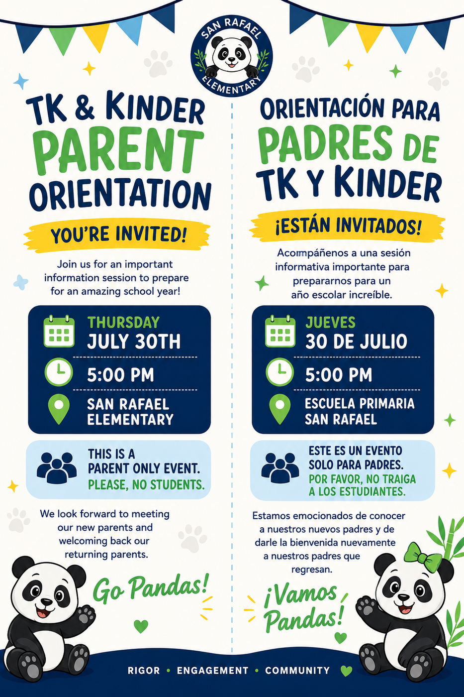 TK & Kinder Parent Orientation