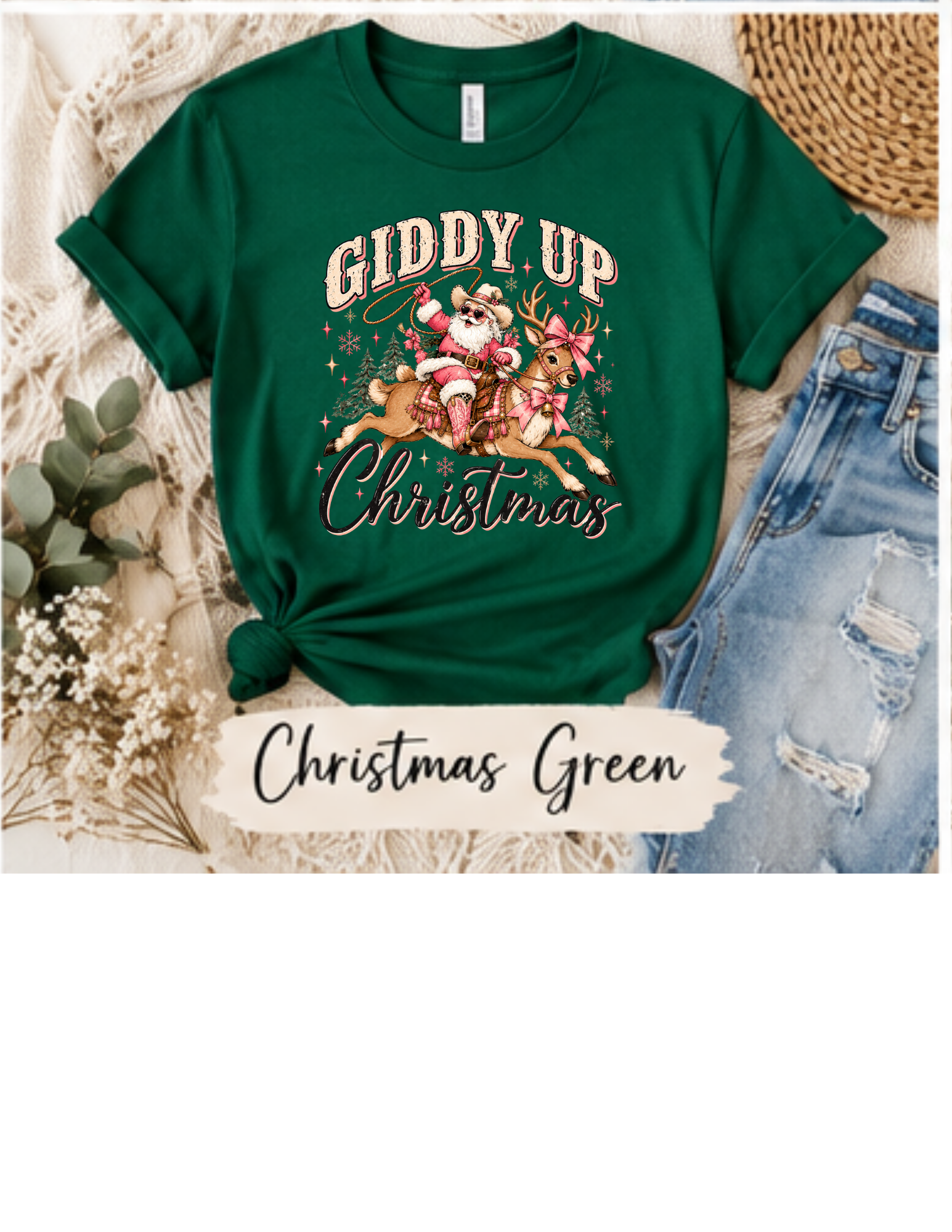 Giddy Up Christmas Tee
