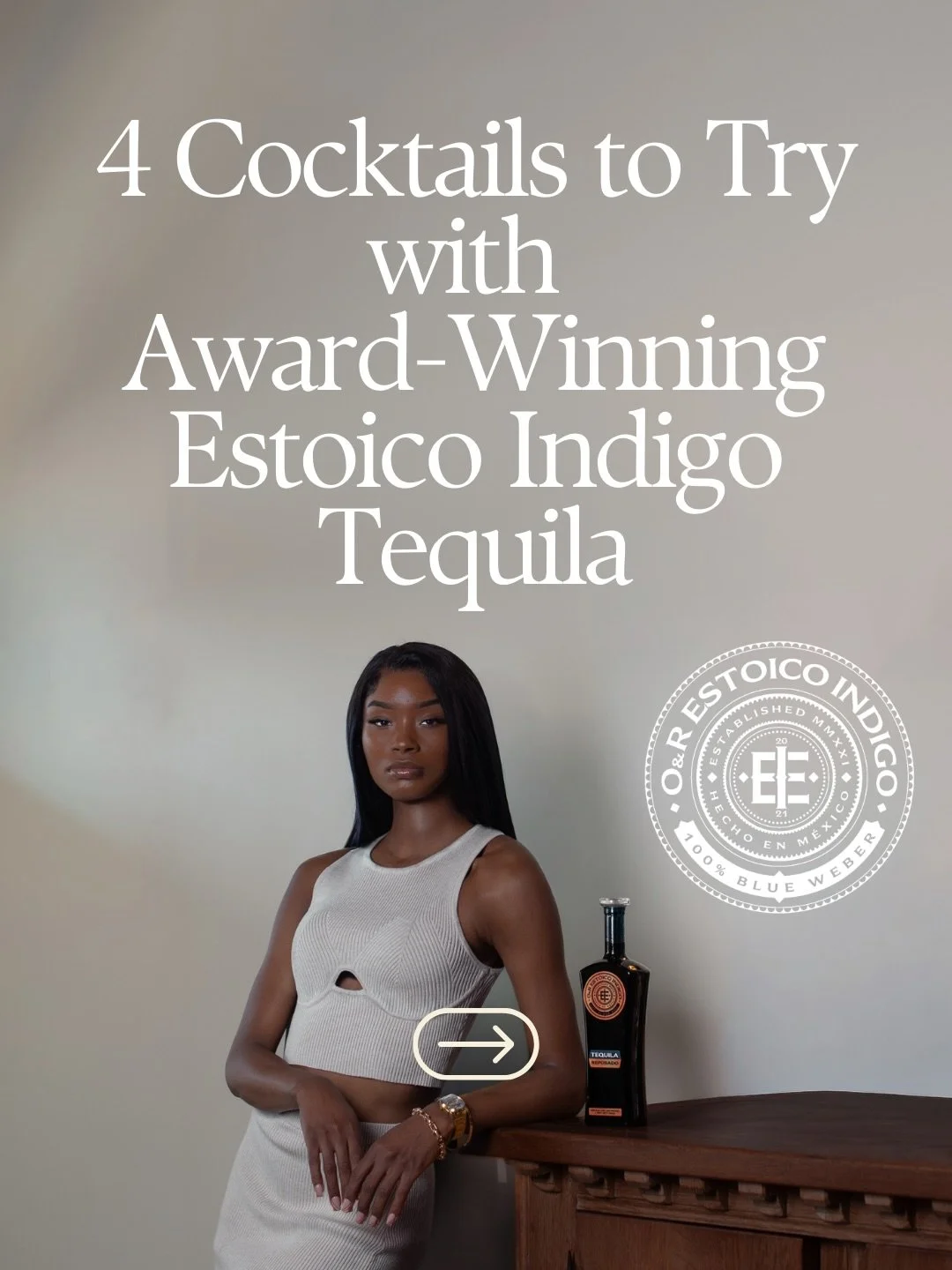 The Estocio Indigo Tequila brand just won Double Gold at WSWA! 

Now the real question is, how are you drinking it? 

From light to floral to rich to spiced, here are 4 cocktails that showcase what award winning tequila tasted like. 

Save this for y