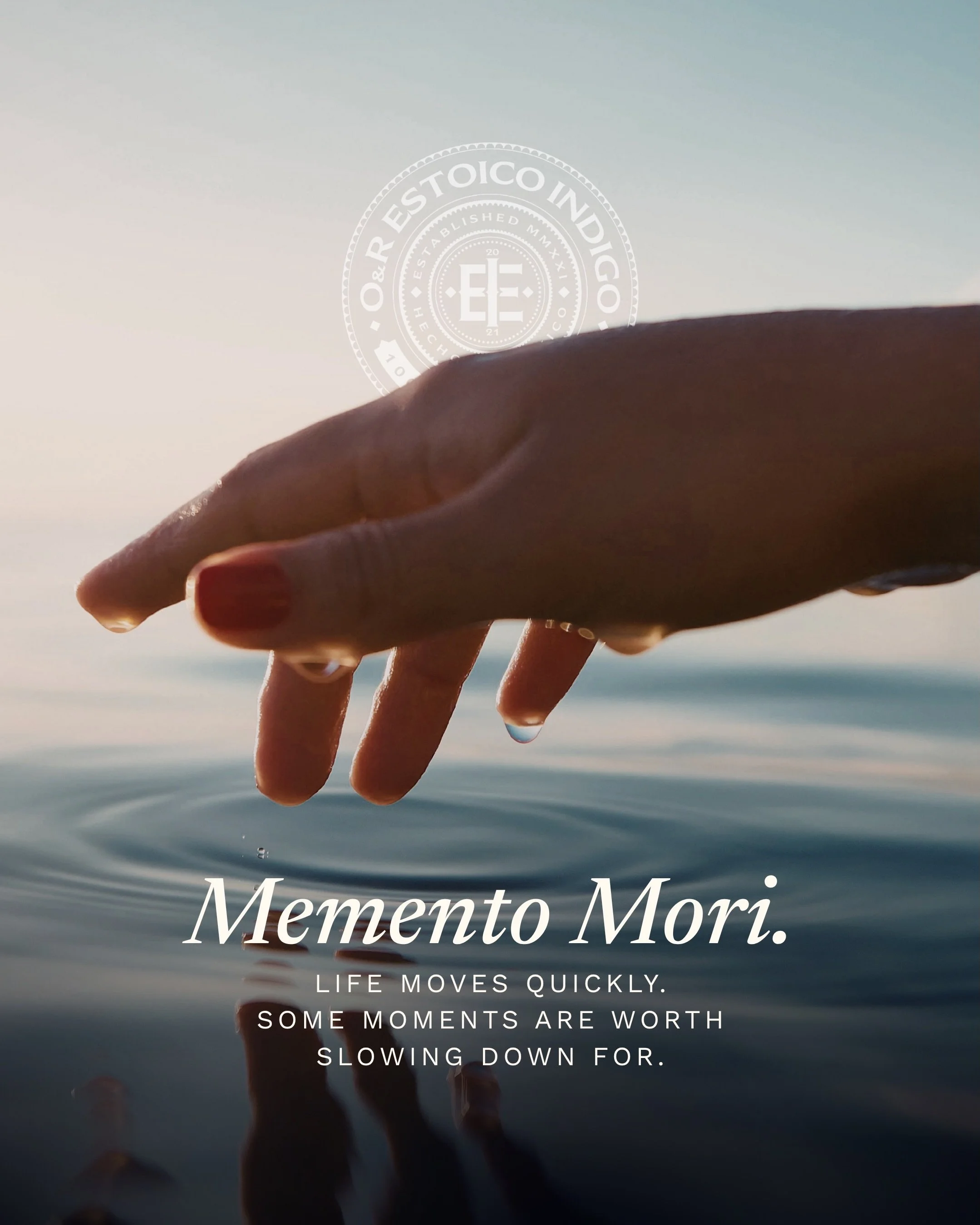Memento Mori. The Stoics did not use this as a dark thought. They used it as a reason to be fully present for the life already in front of them.

The ripple disappears. The moment it came from does not.

Time is finite. That is not a warning. That is