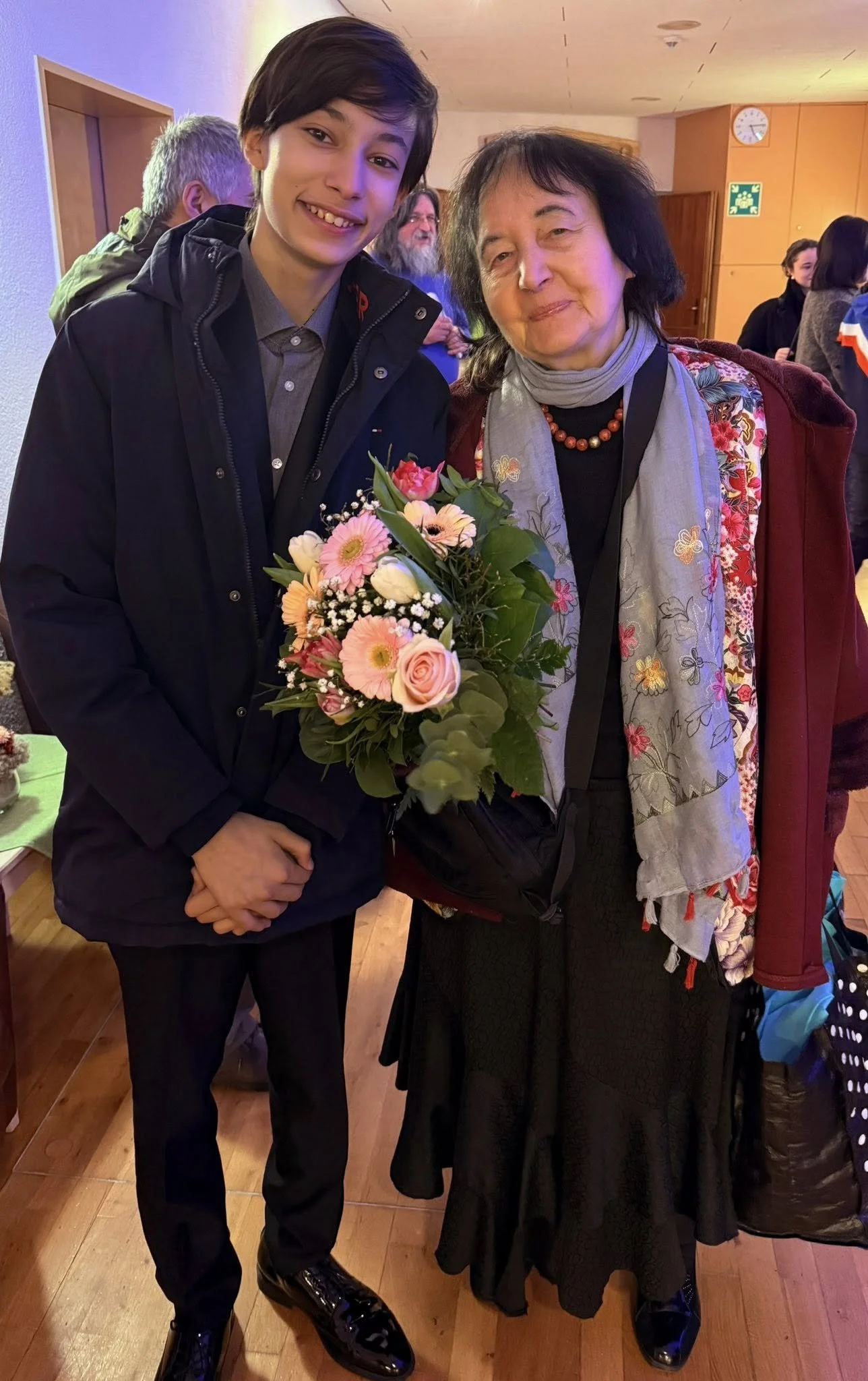 mit Prof. Sontraud Speidel nach dem Konzert in Öschelbronn