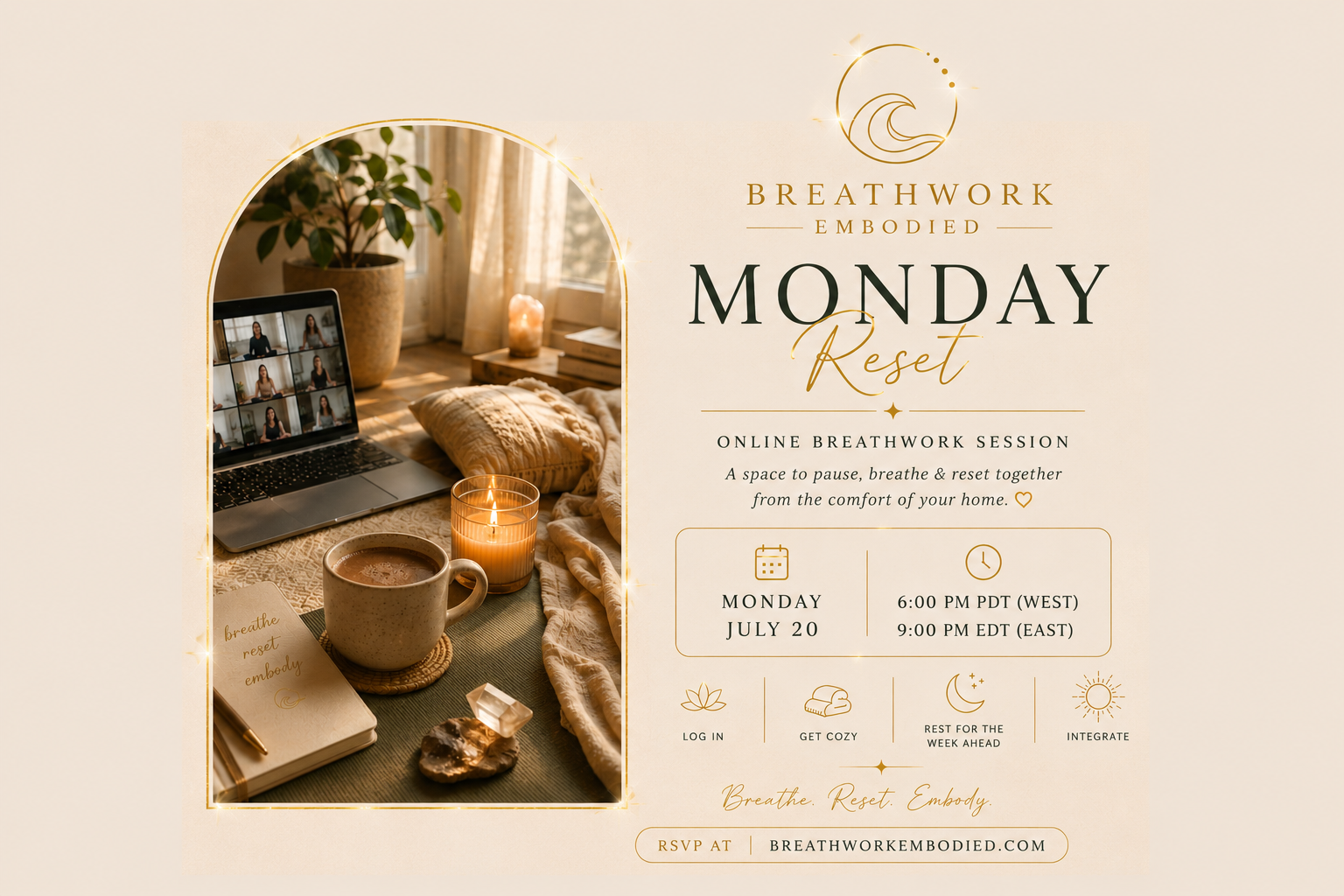 Monday Reset ONLINE Breathwork Session
