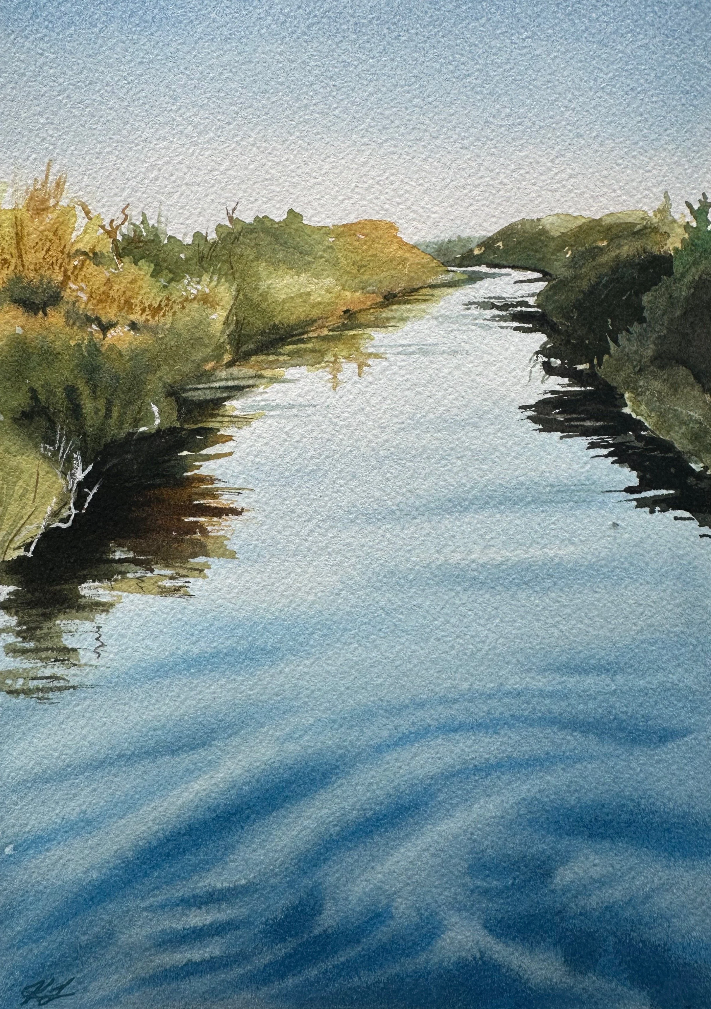 "Quiet Beauty", 10x7 watercolor on paper