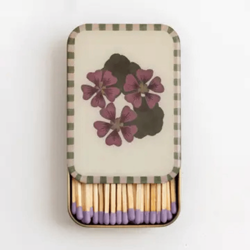 Matchbox Tin - Geranium