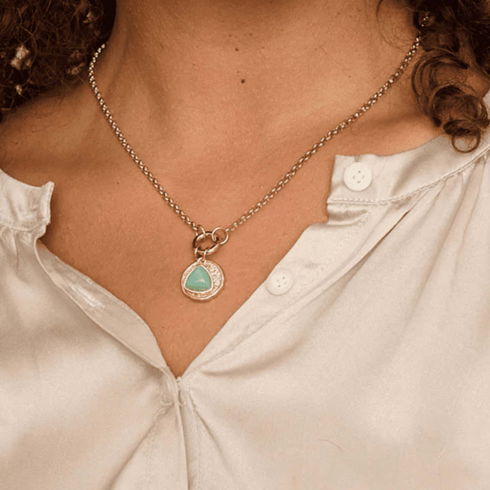 Eclipse Reversible Gold charm Pendant