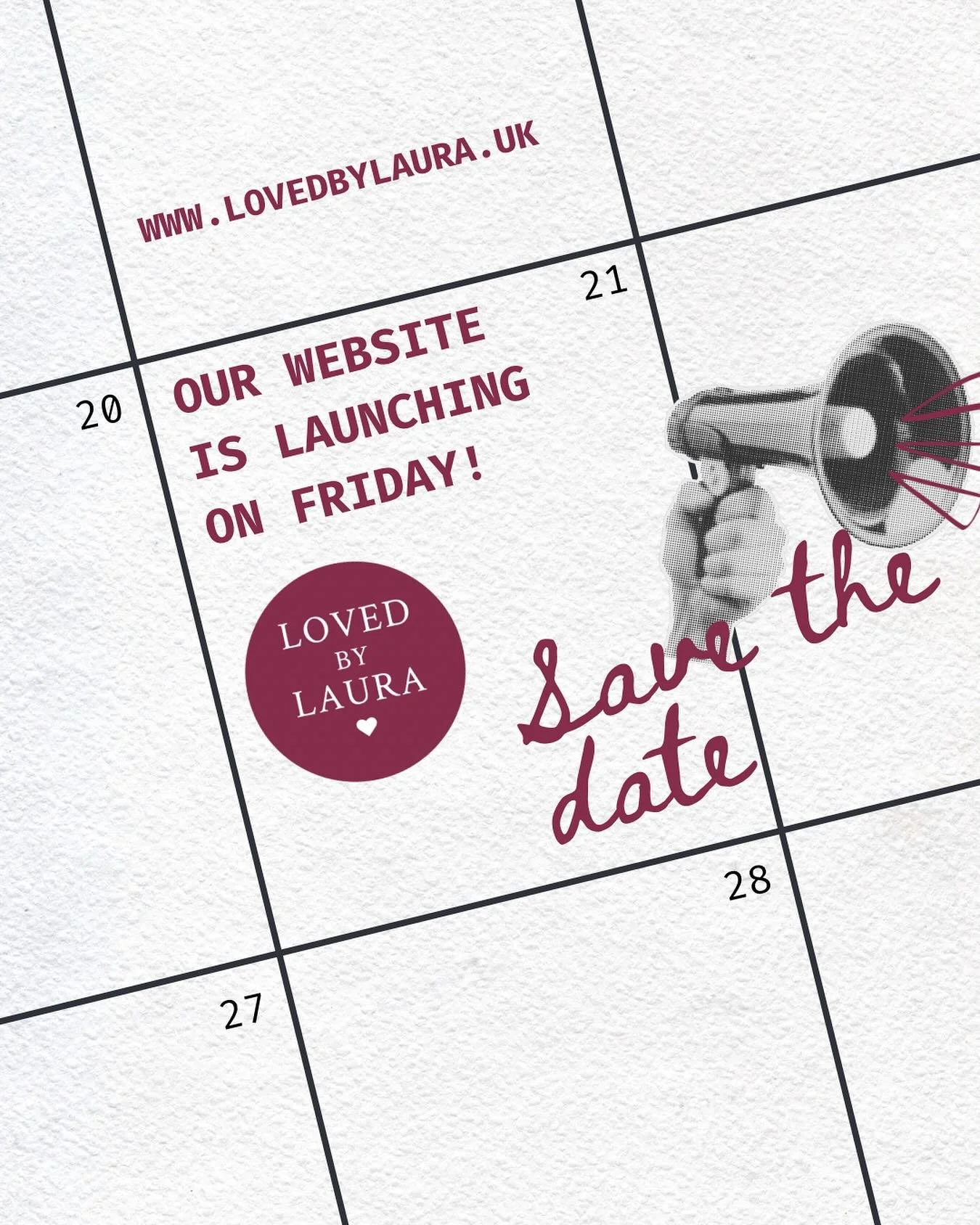 We&rsquo;re excited to announce our website launches this Friday - just in time for Christmas.🎄✨#LovedByLaura #Gifts #ChristmasPresents #websitelaunch #websitelaunchingsoon #smallbuisness