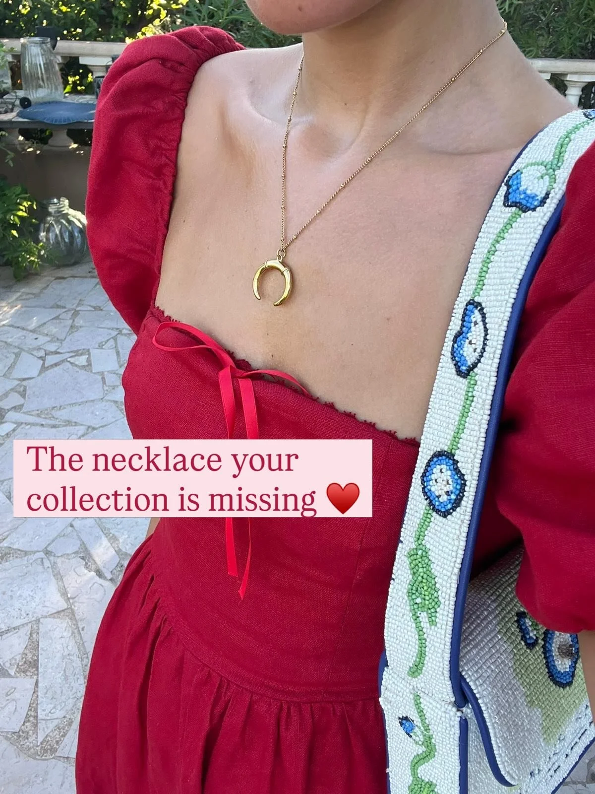 Stop scrolling &mdash; this is the one piece you&rsquo;ll never want to take off.

Our vintage horn pendant is designed to be worn in real life &mdash; from beach days to winter layers &mdash; it&rsquo;s completely waterproof and tarnish-free, so you