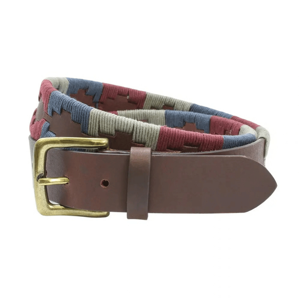 The Polo Belt - Red / Brown