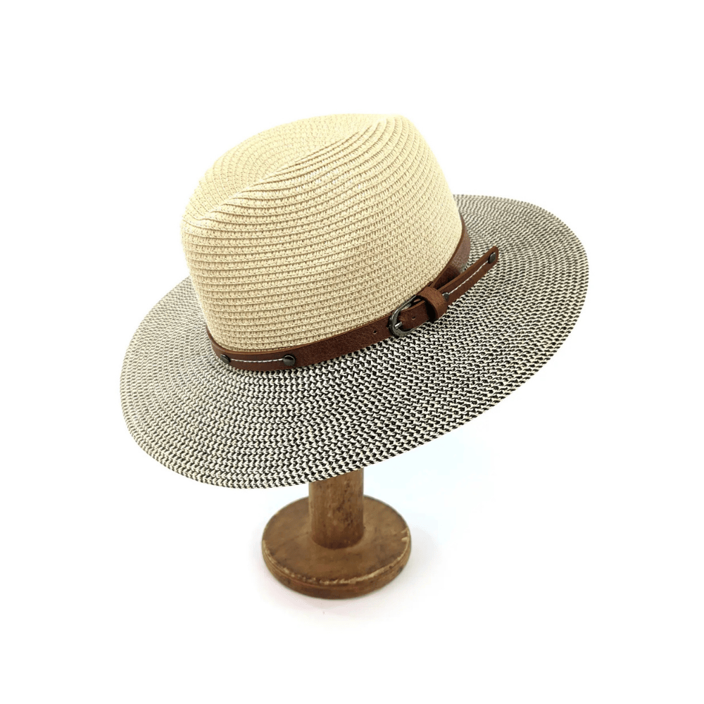 The Panama Hat Collection - Two Tone with Leather Band