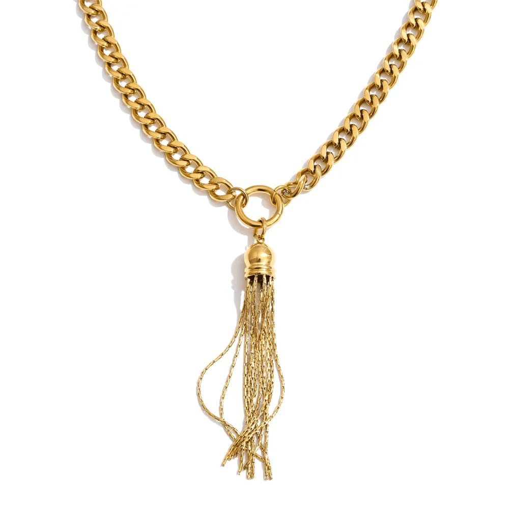 The Gold Tassel Necklace