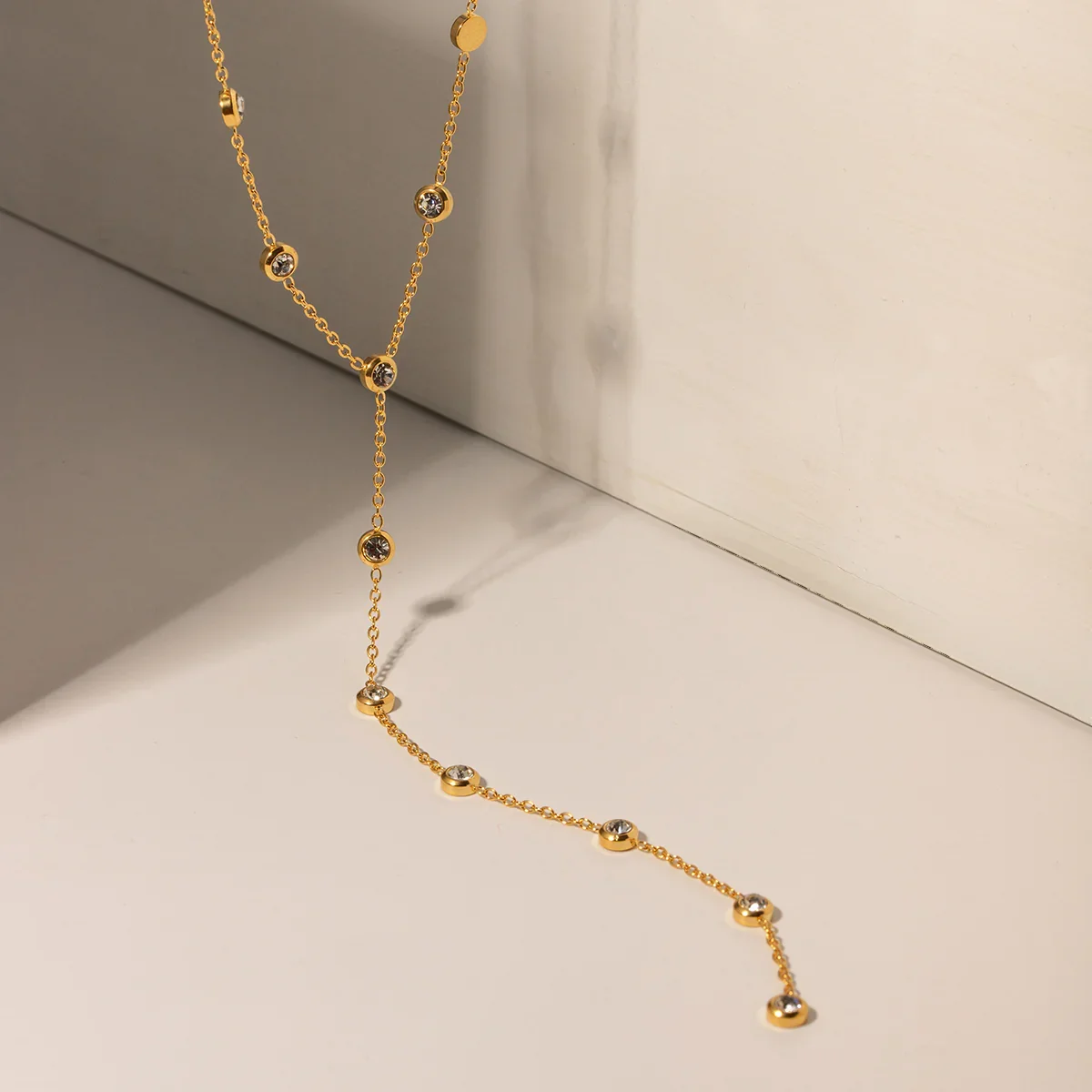 The Sparkle Lariat Necklace