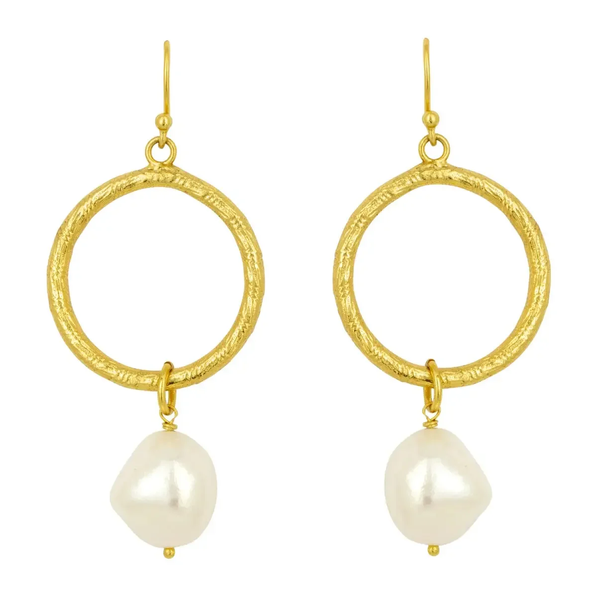 Margot Pearl Hoop earrings
