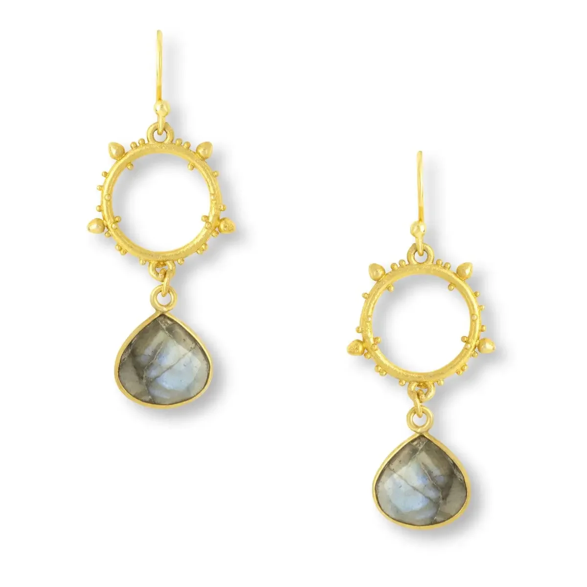 The Allegra Earring - Labradorite