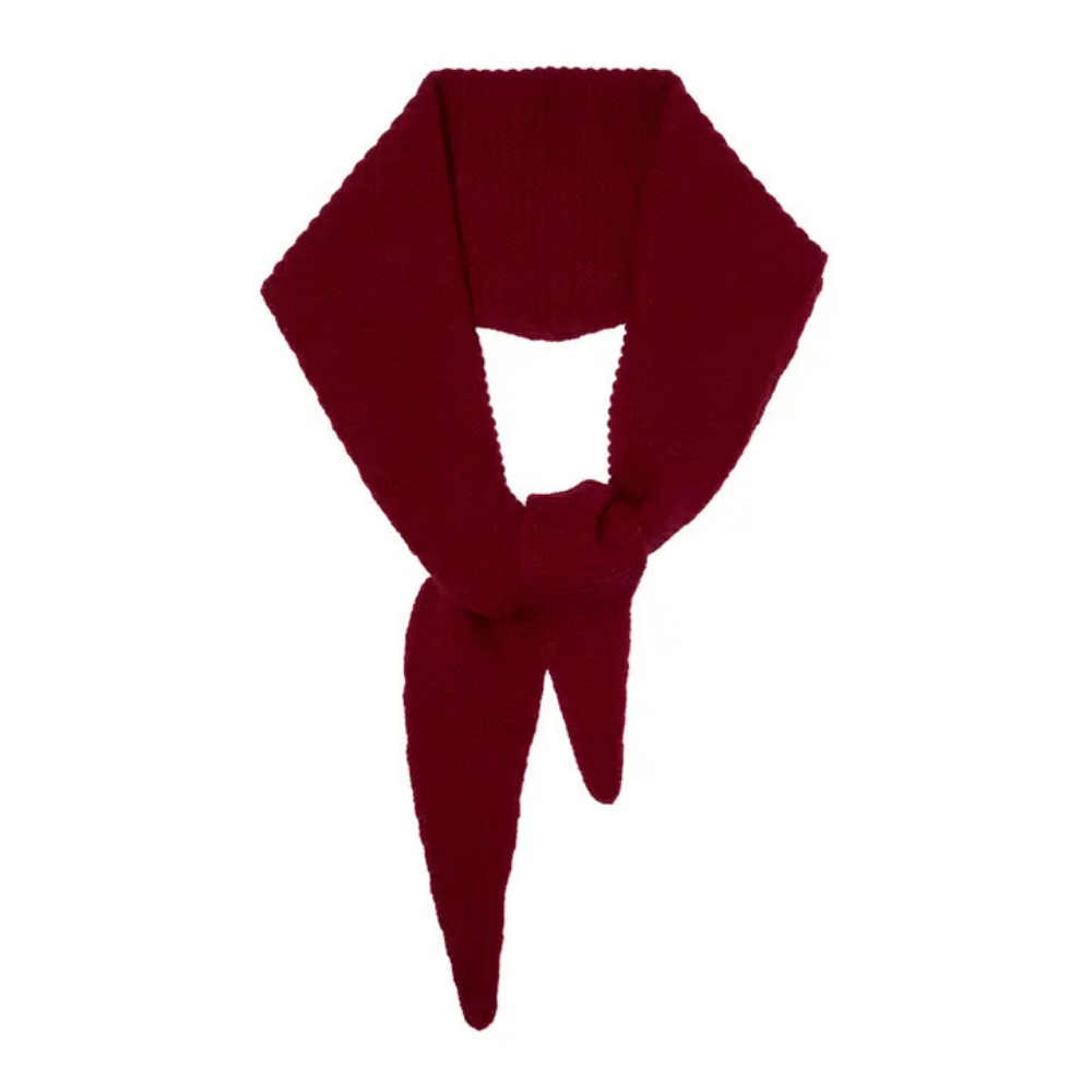 Cashmere Diamond Skinny Scarf - PLUM