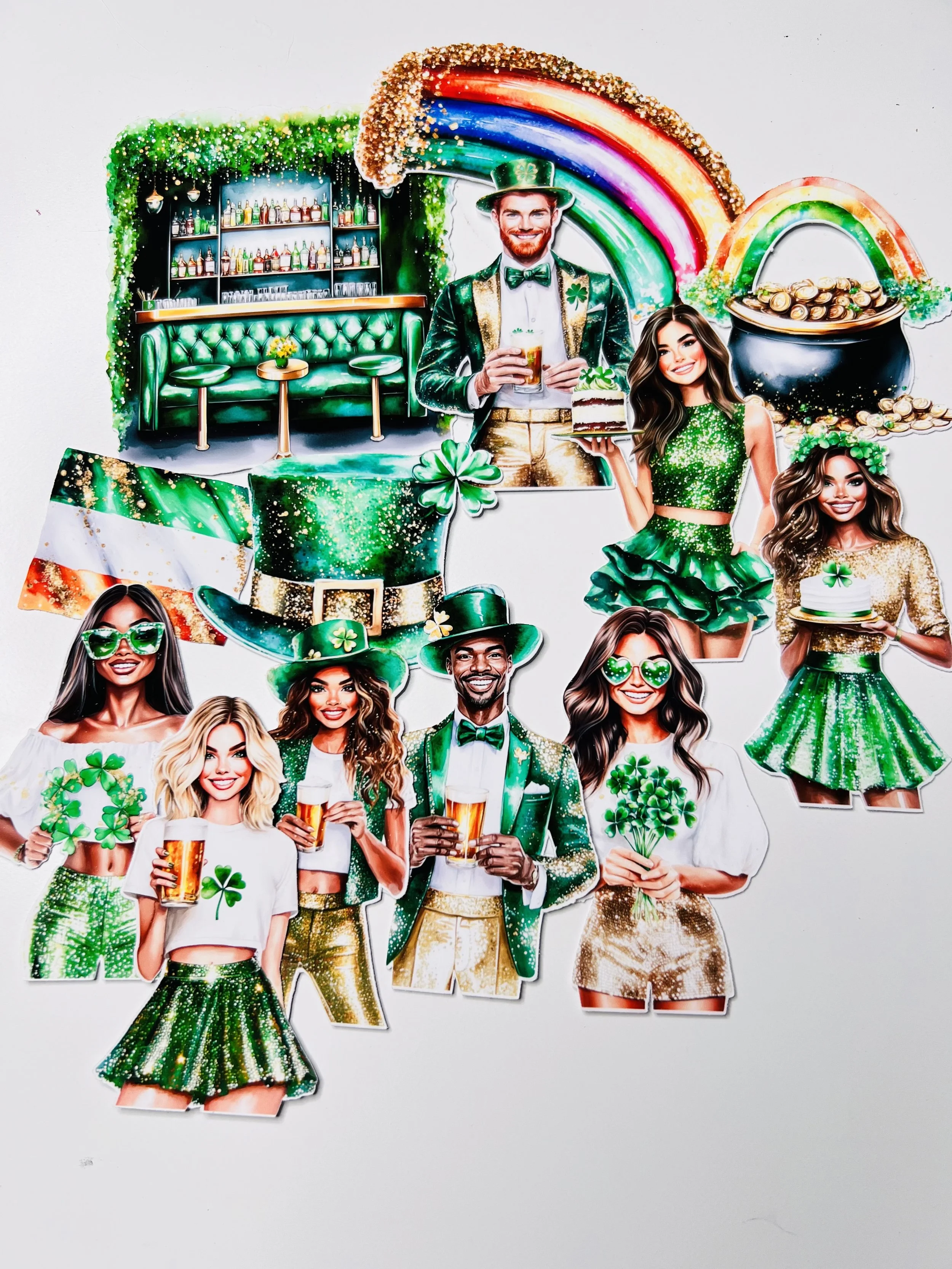 St Patrick’s Day Party Stickers