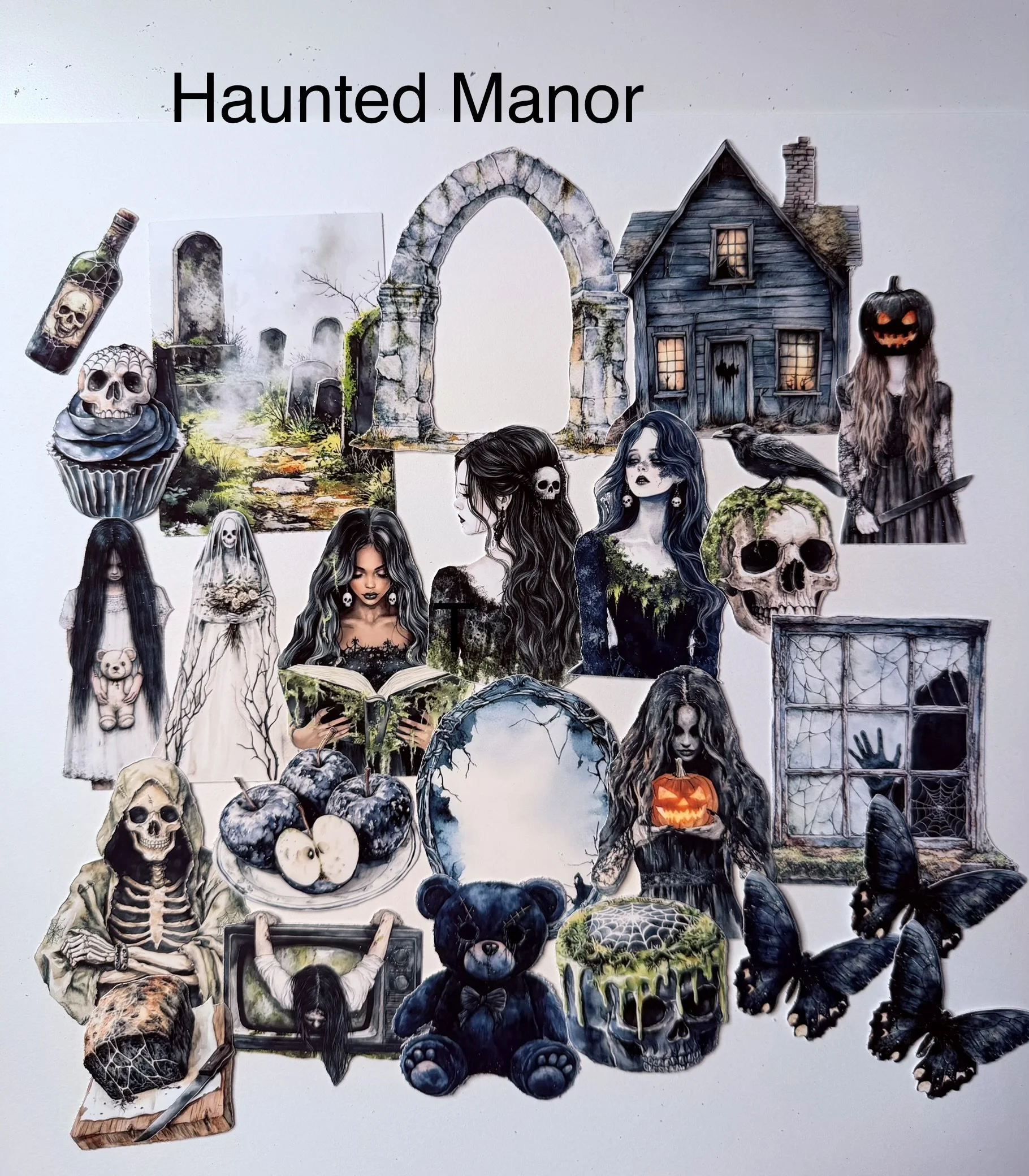 Haunted Manor Stickers