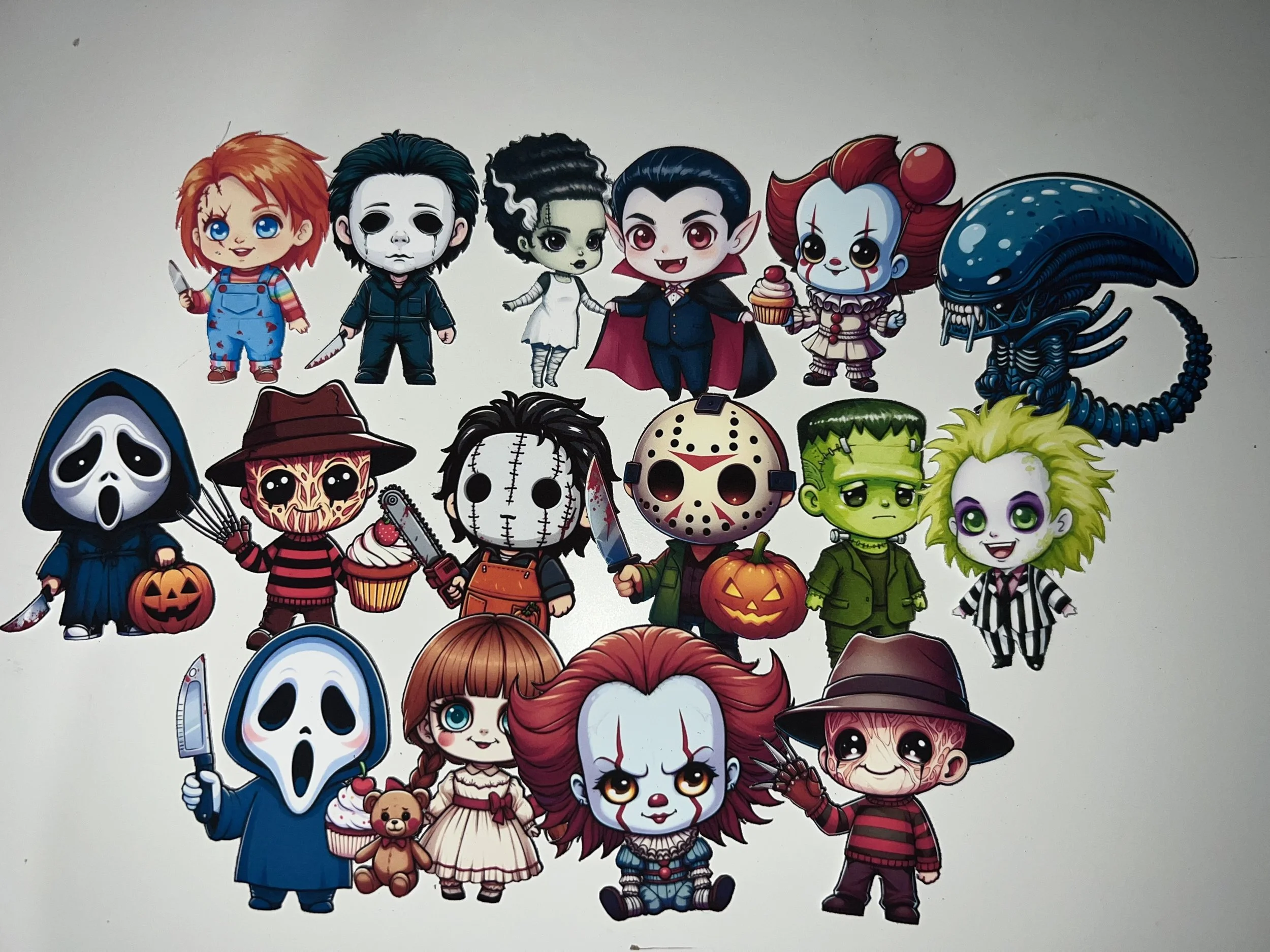 Chibi Horror Stickers