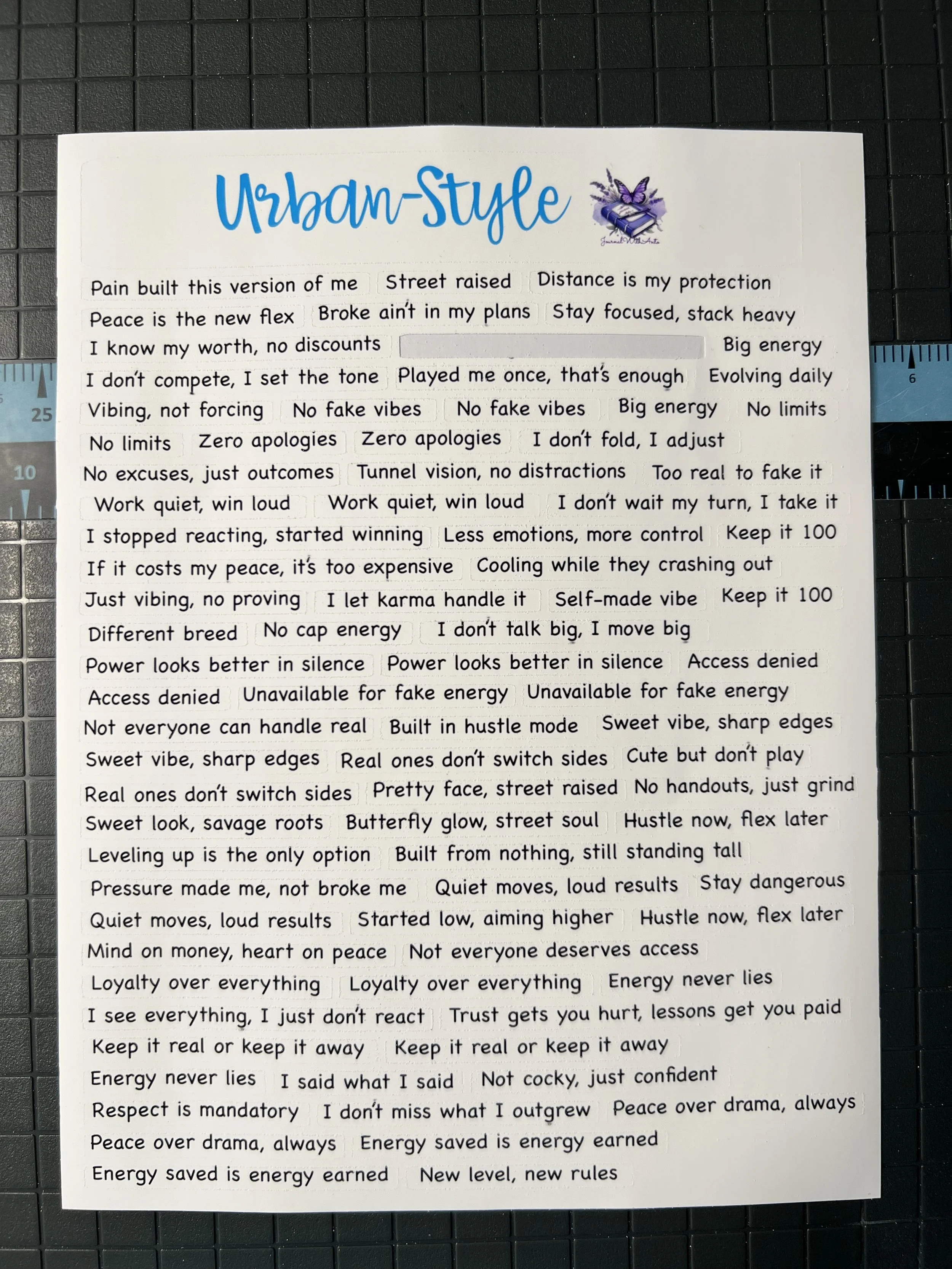 Urban Style Quotes
