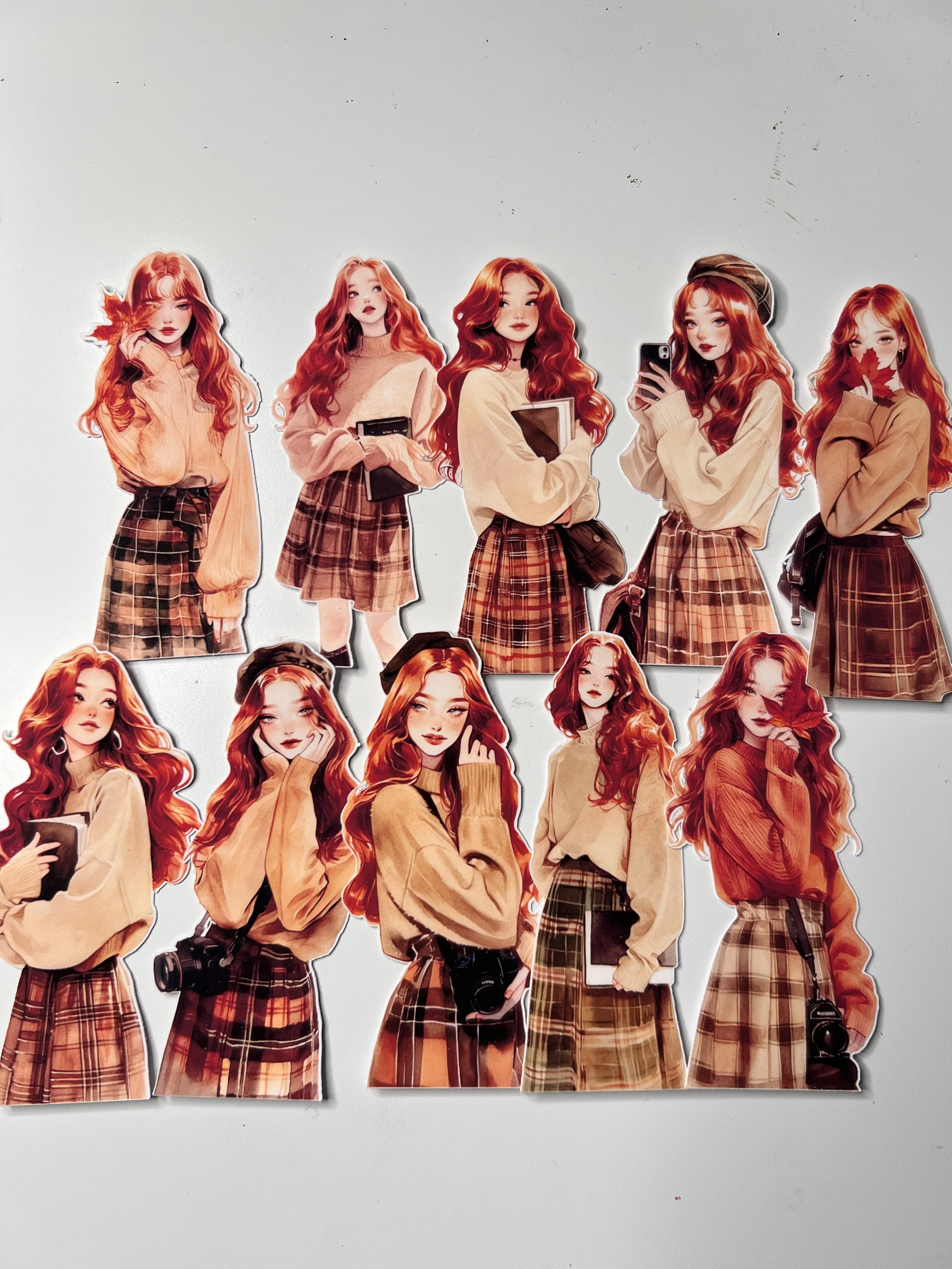 Beautiful Fall Girl Stickers