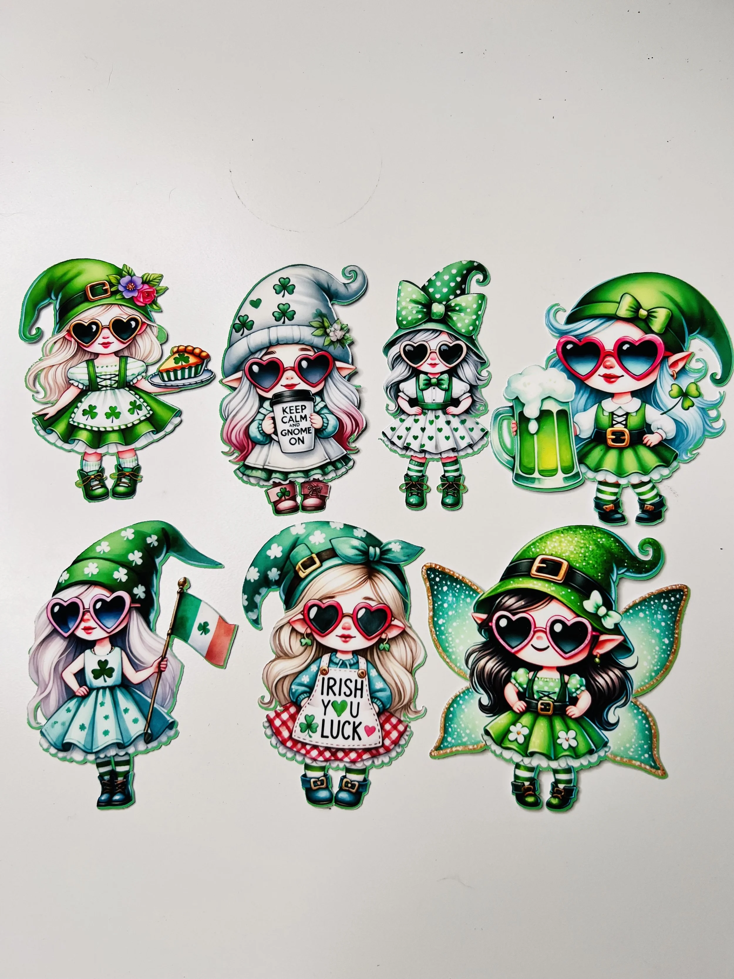 St Patrick Fairy Gnome Stickers