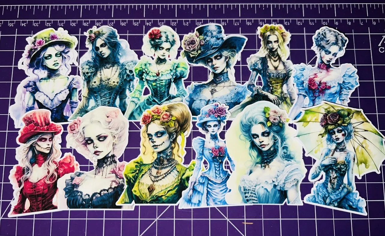 Victorian Zombies Stickers
