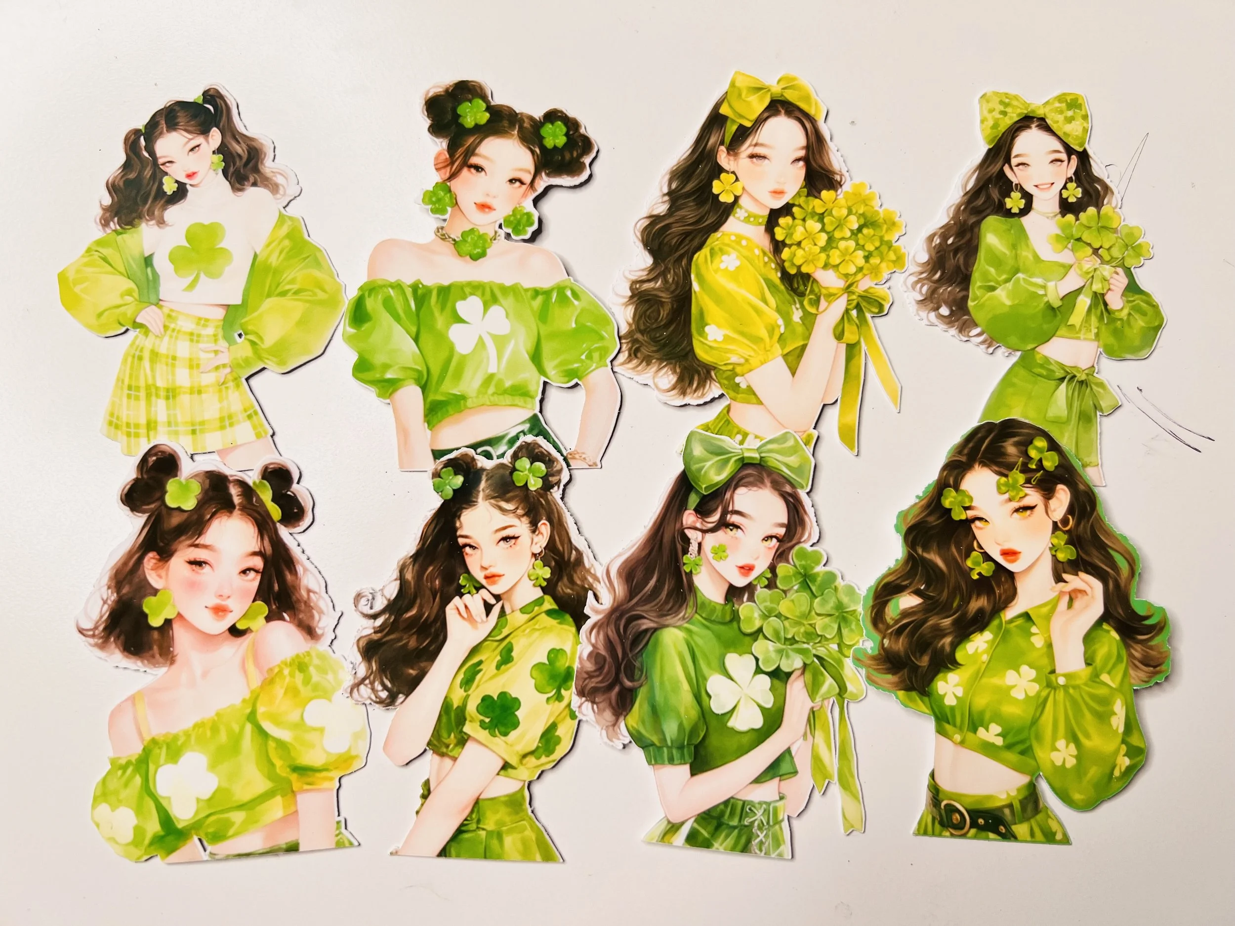 St Patrick’s Day Girl Stickers