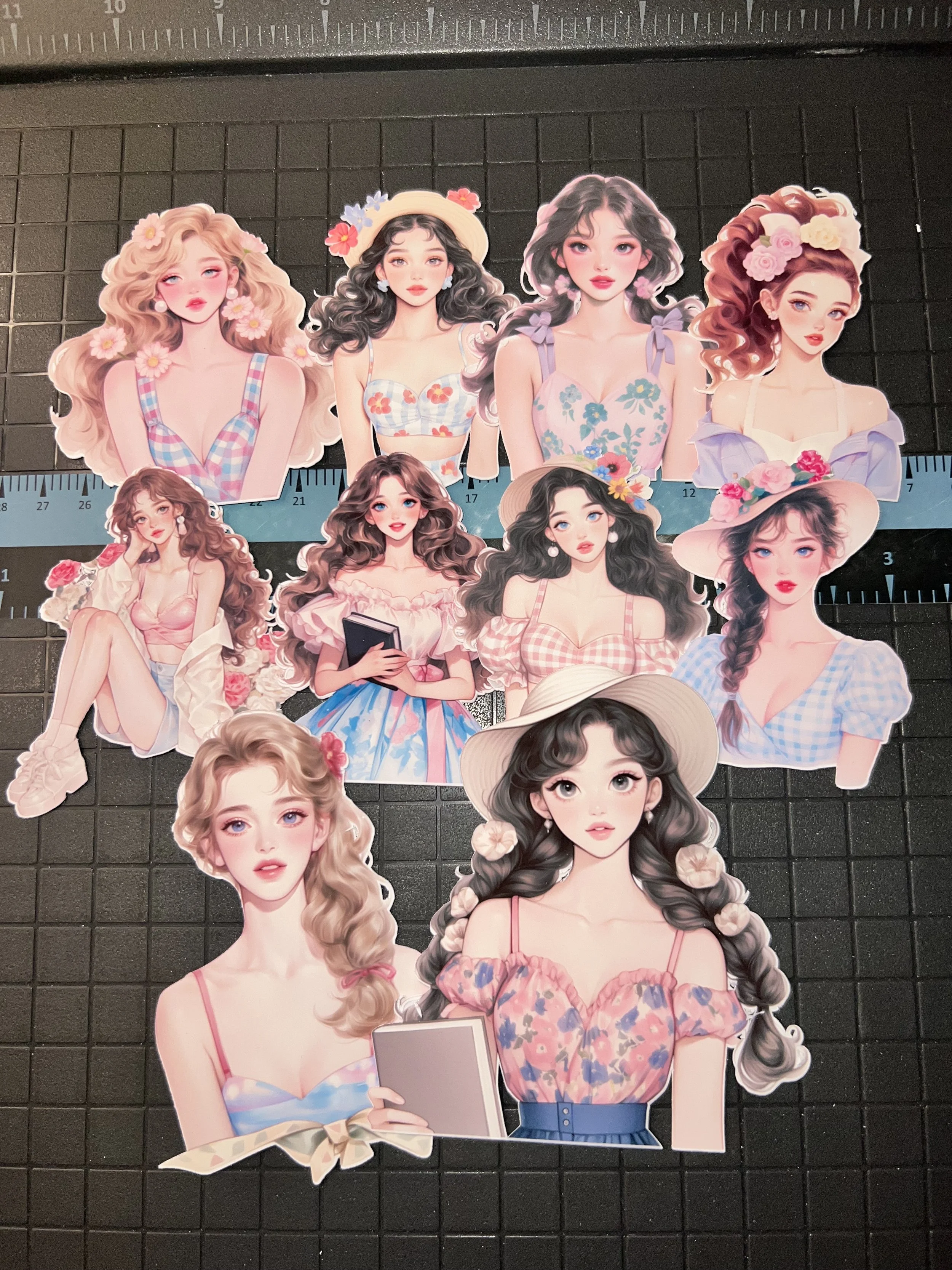 Blossom Floral Girl Stickers