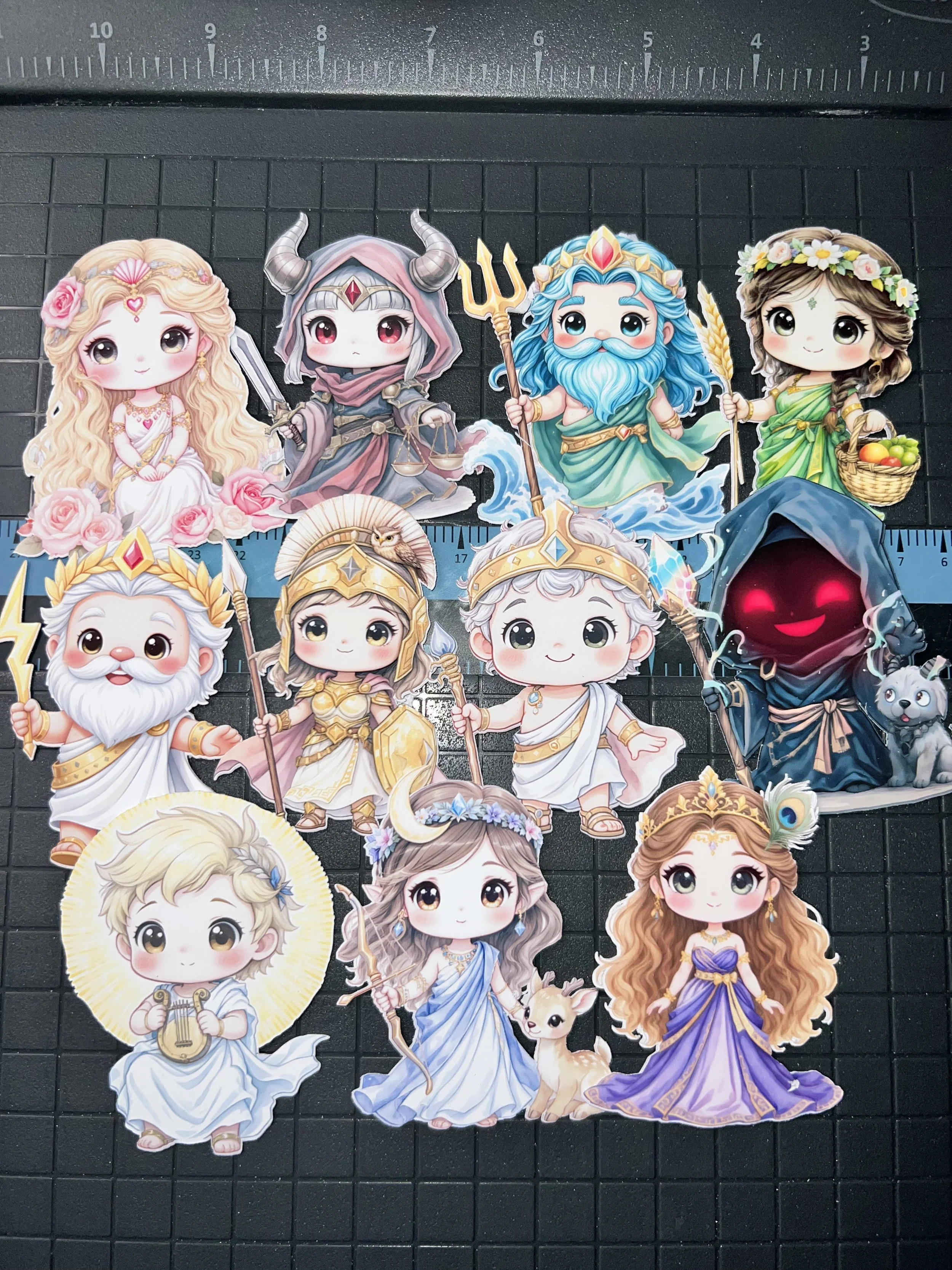 Chibi Greek God Stickers