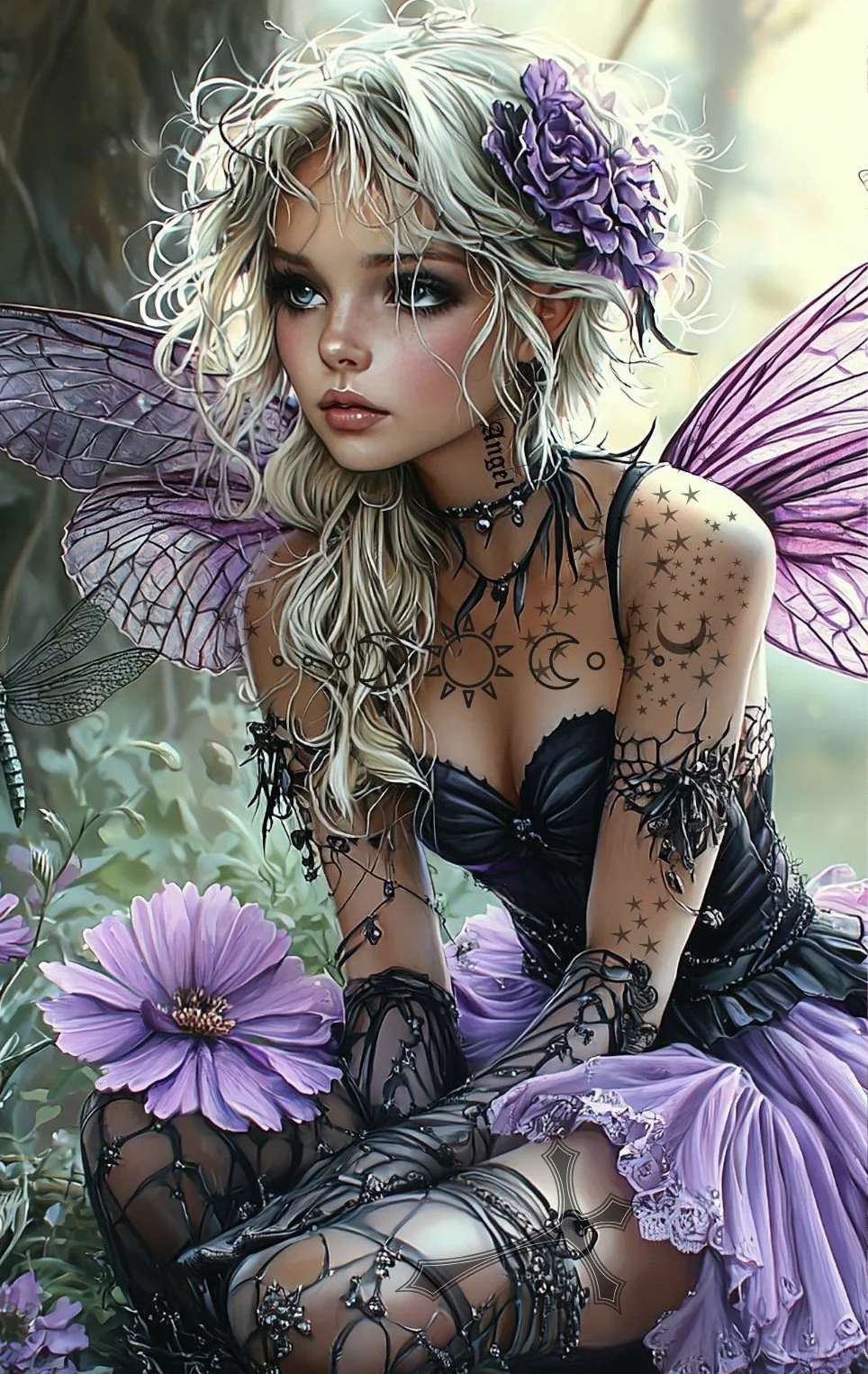 Purple Fairy Storage Book